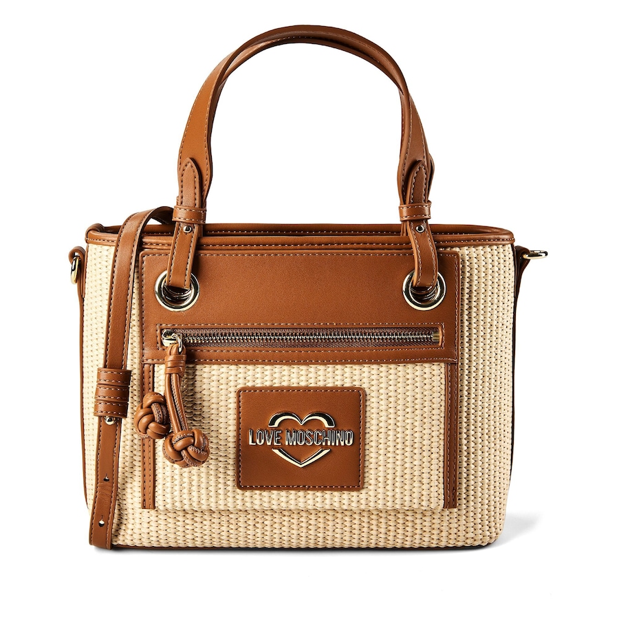 Love Moschino Straw Chic Henkeltasche natural - hide Braun Damen