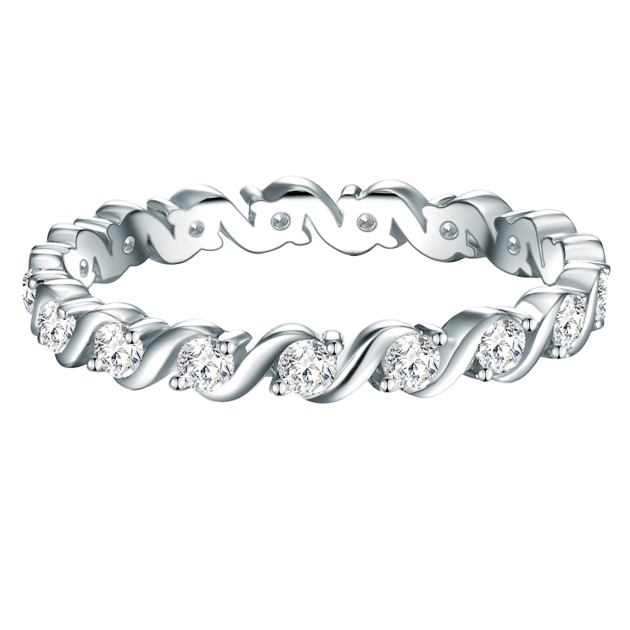 Trilani Ring aus Sterling Silber in silber mit Zirkonia 61 Damen