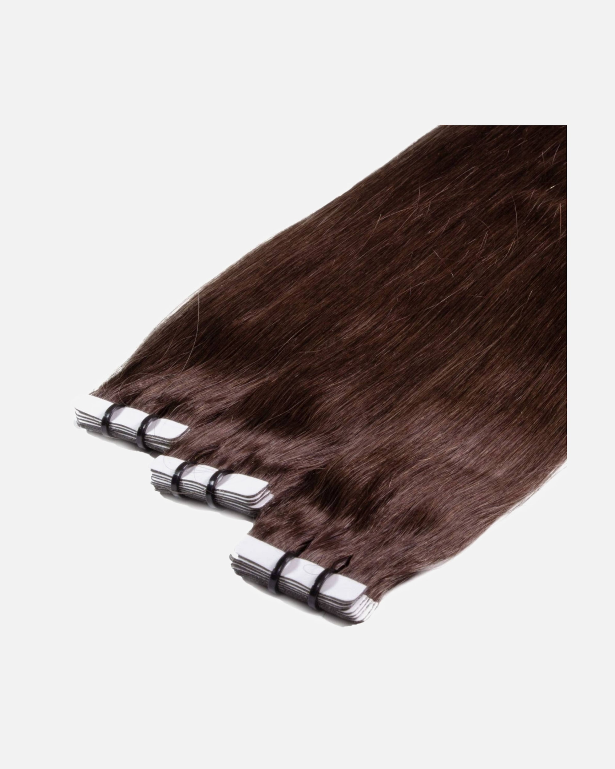 Extensions für Weiblich hair2heart Tape Extensions Premium Echthaar #4/77 mittelbraun braun-intensiv 60cm