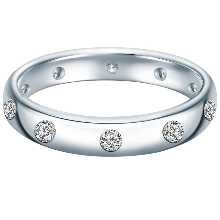Trilani Ring aus Sterling Silber in silber mit Zirkonia 54 Damen