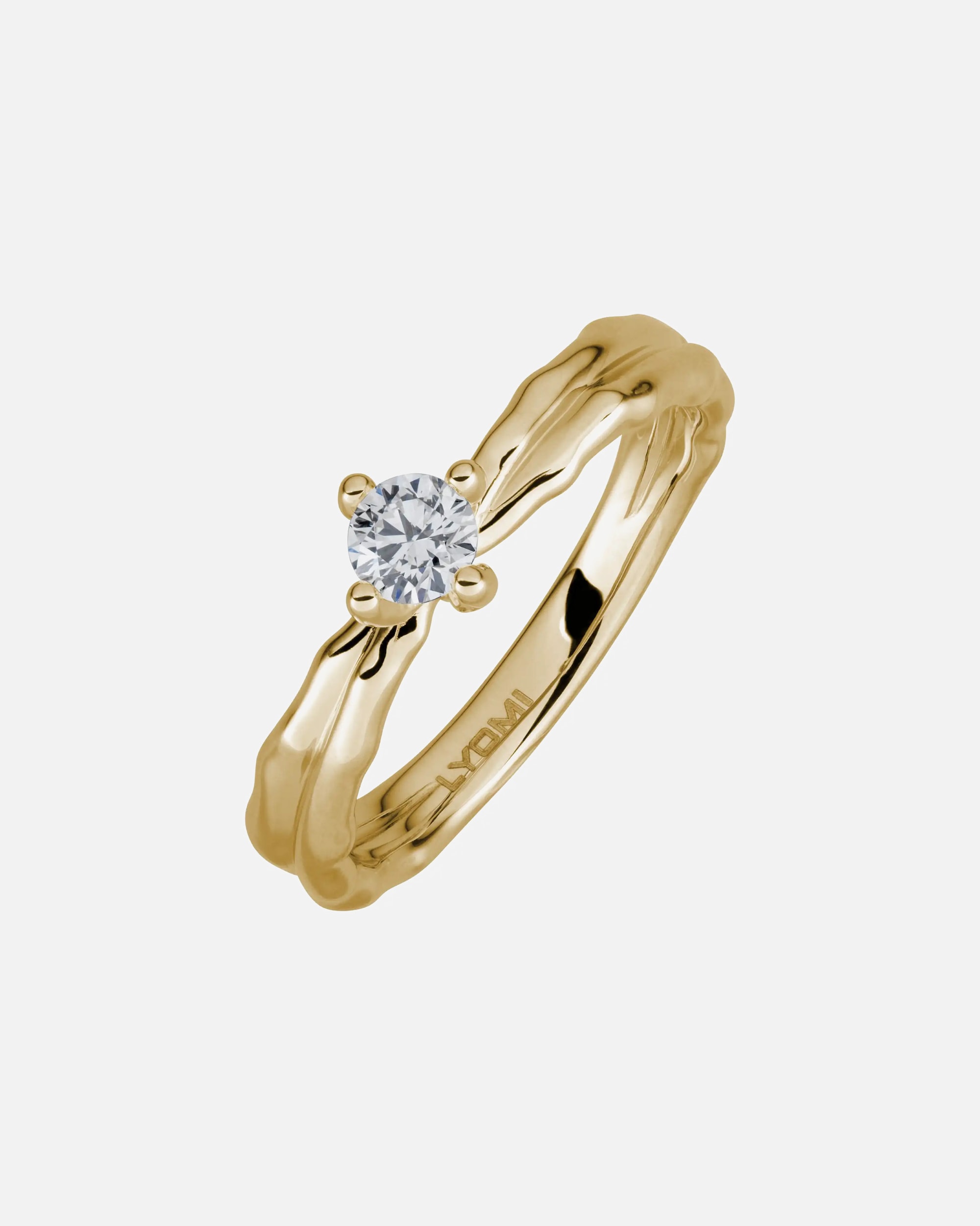 Ring für Weiblich Lyomi Default Brand Line Ring 585/- Gold Diamant Lab Grown weiß 0,25ct. 054 (17,2)