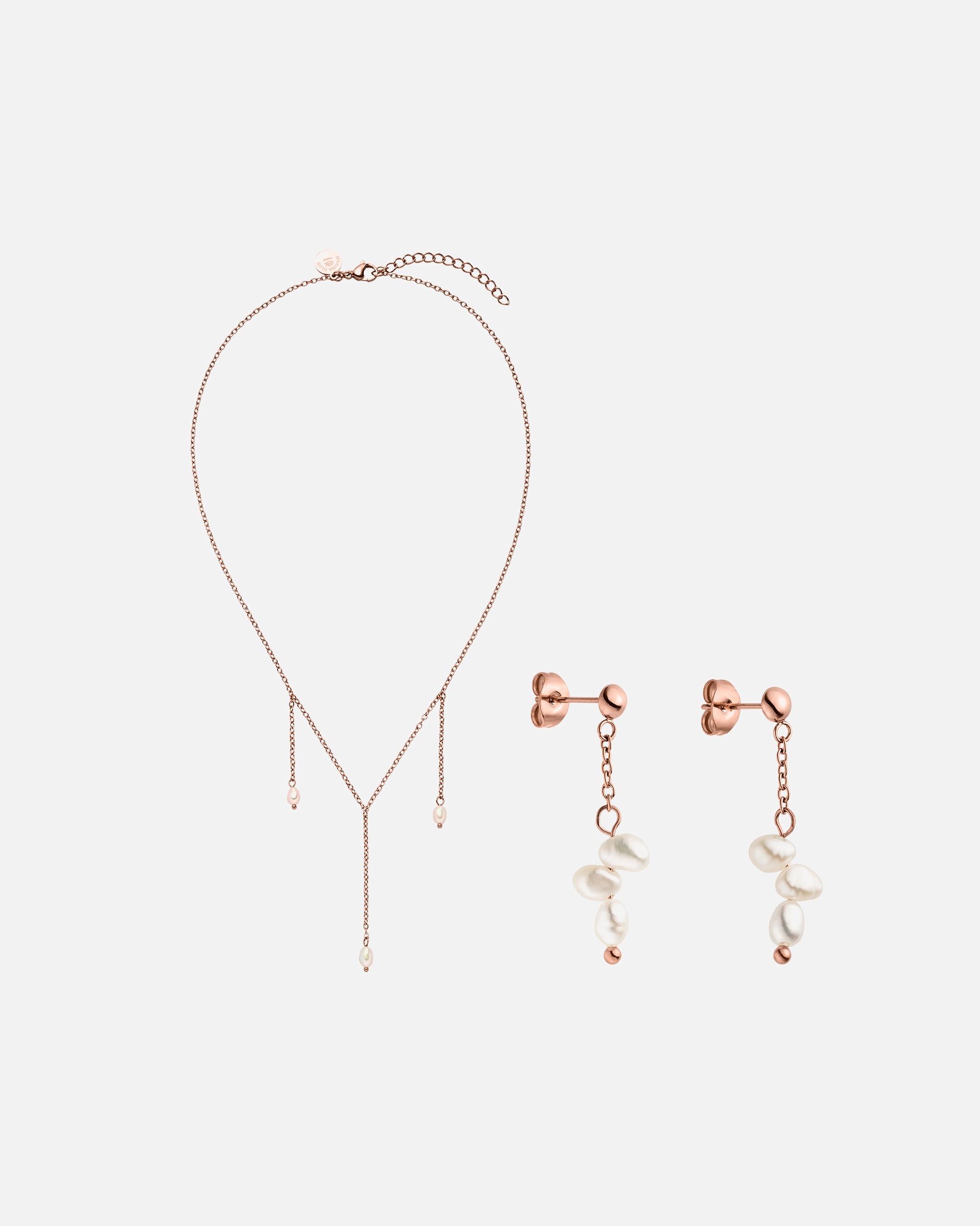 Schmuckset für Unisex Purelei Purely Schmuckset 100% Edelstahl Rosegold