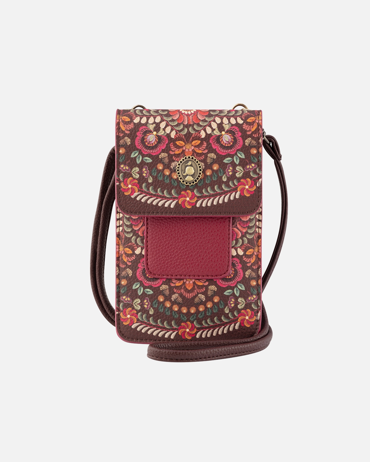 Handtasche für Unisex PIP Studio Peggy Handytasche Il Ricamo DARKRED