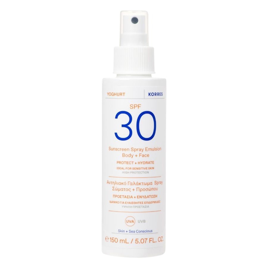 KORRES Yoghurt Sonnenspray-Emulsion für Gesicht und Körper SPF30 150 ml Damen