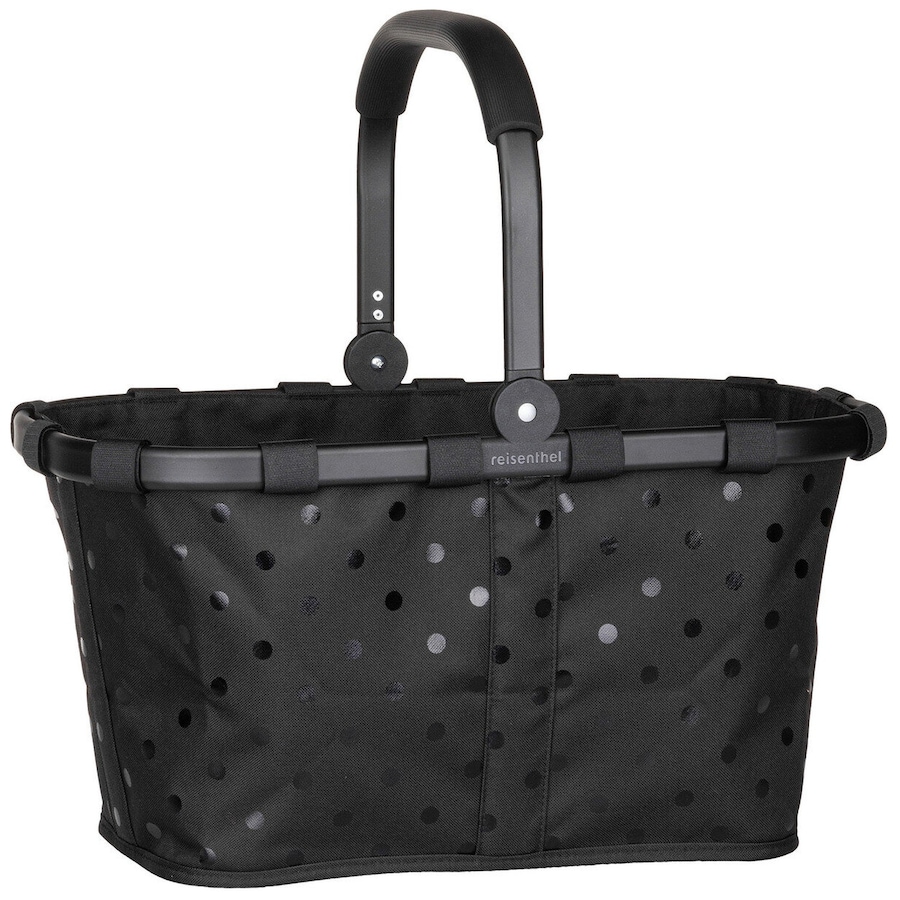 Reisenthel Einkaufstasche carrybag frame Glossy Dots Black Schwarz
