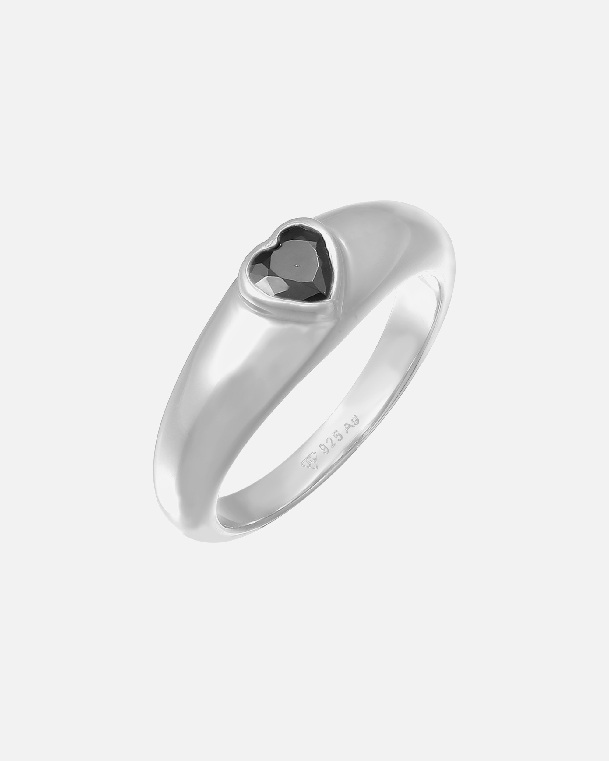 Ring für Weiblich Elli Zirkonia Herz Bandring Liebe 925 Silber vergoldet 50