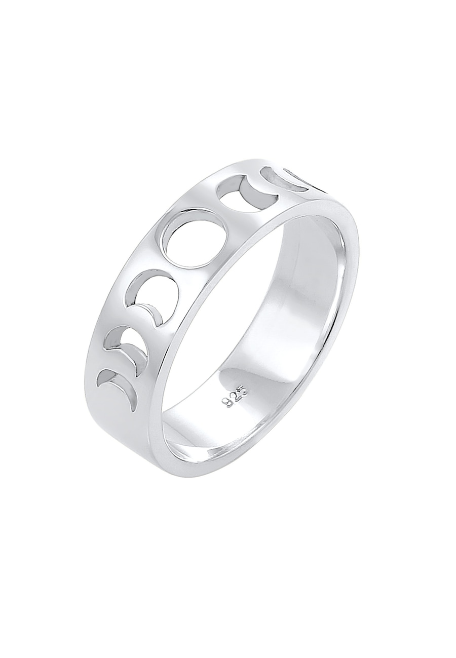 Elli Ring Mond Halbmond Astro 925 Silber vergoldet 58 Damen