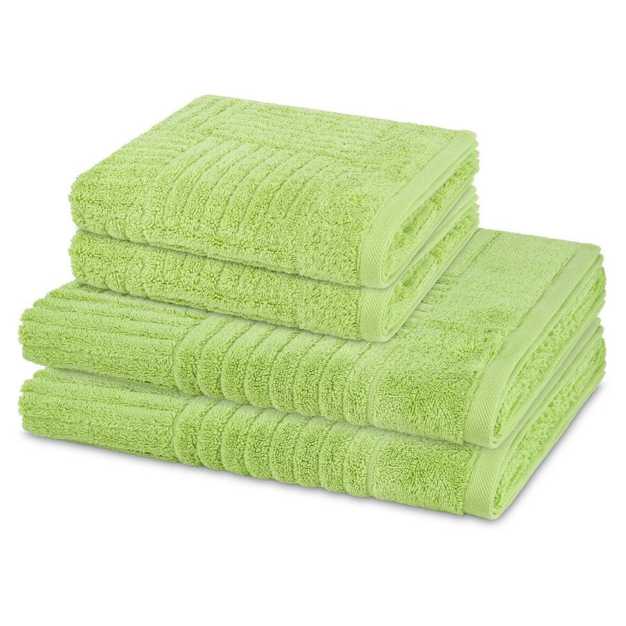 ROSS Handtuch-Set Carre (4-teilig) Kiwi Grün
