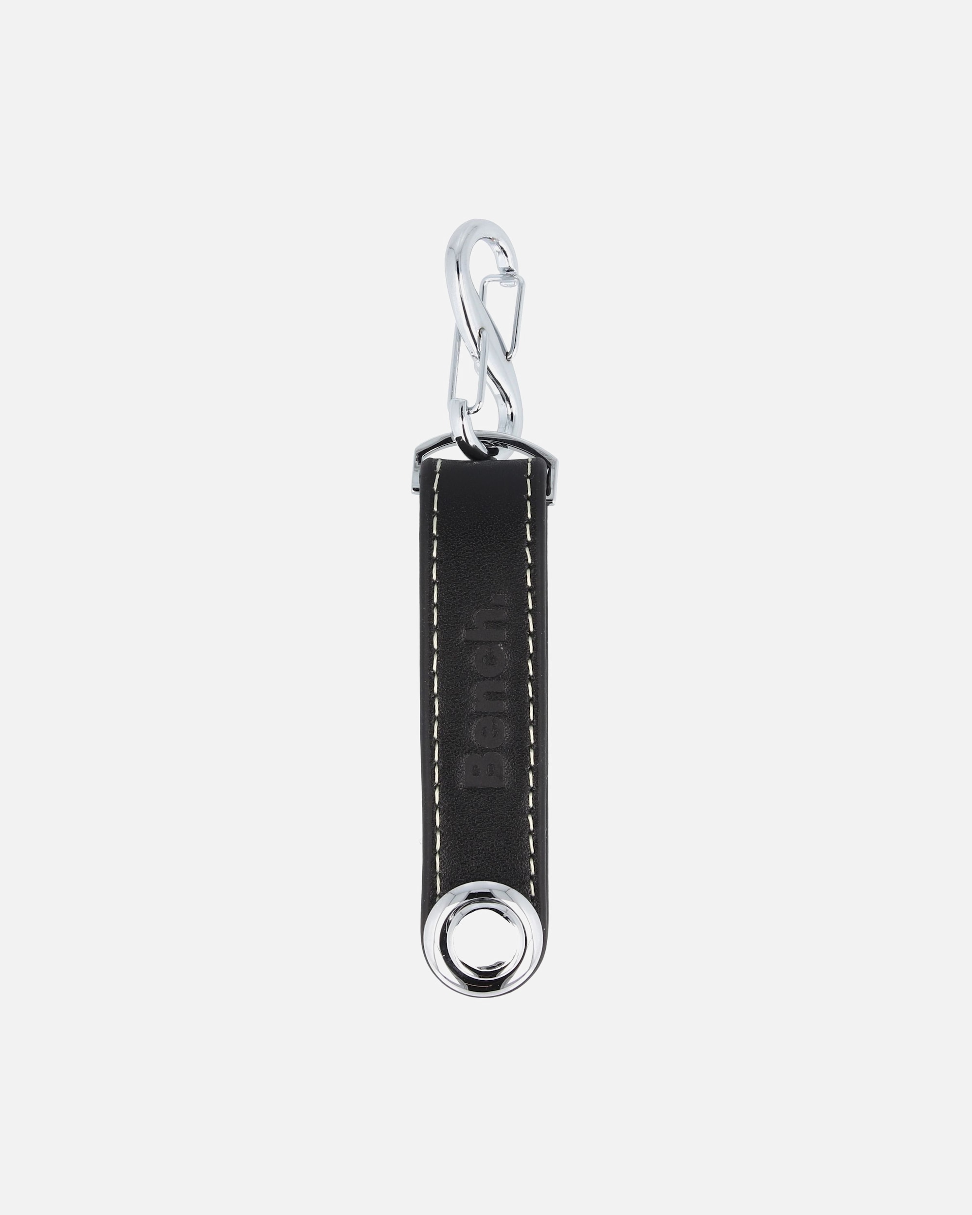 Anhänger für Männlich Bench. Carbon Schlüsselanhänger Leder 9 cm schwarz