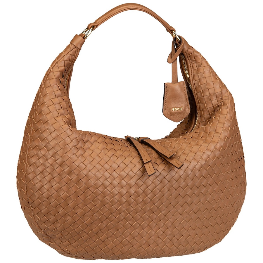 abro Handtasche Nana Piuma Weaving Cuoio Braun Damen