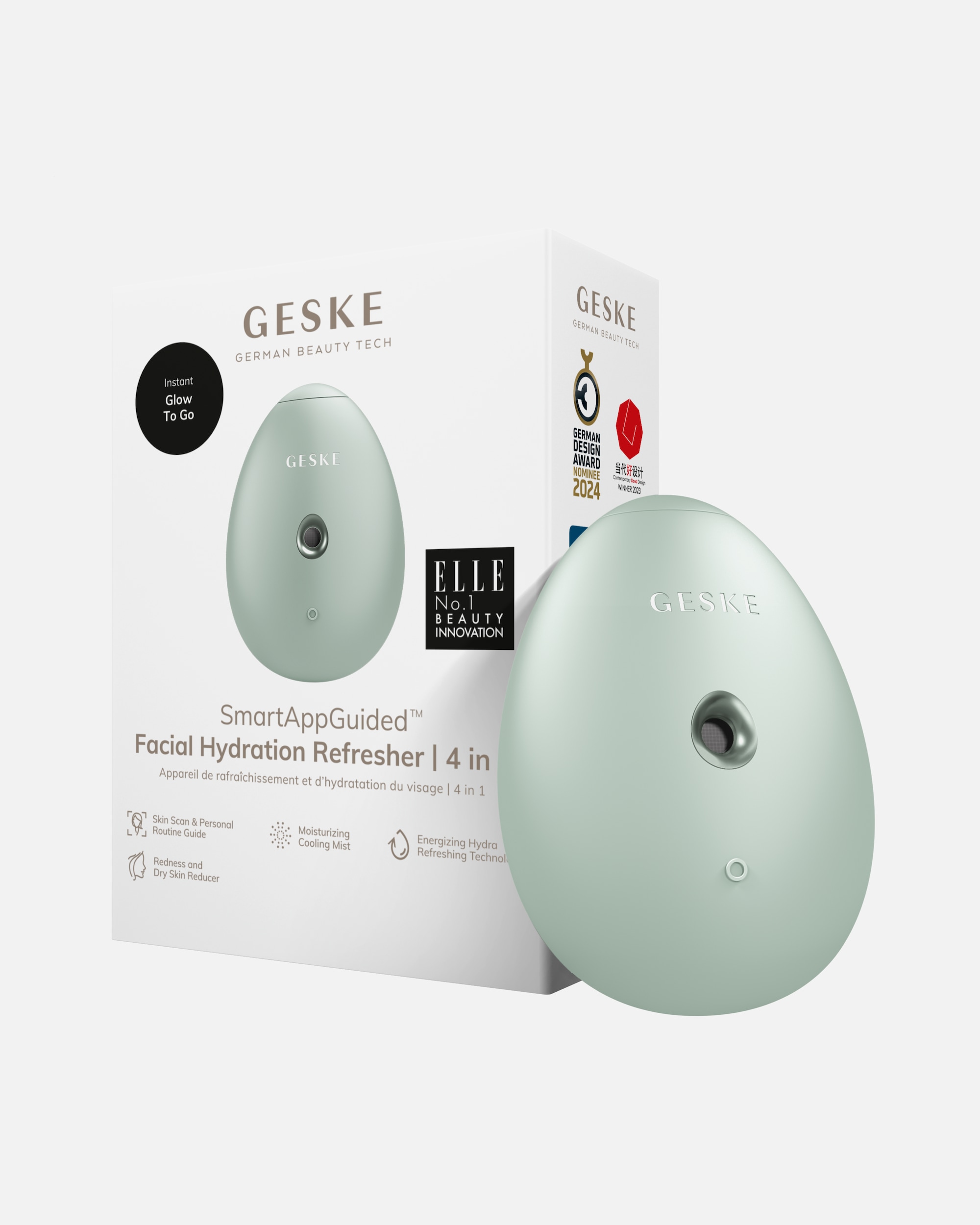 Multifunktionsgerät für Unisex Geske SmartAppGuided™ Facial Hydration Refresher | 4 in 1 Green