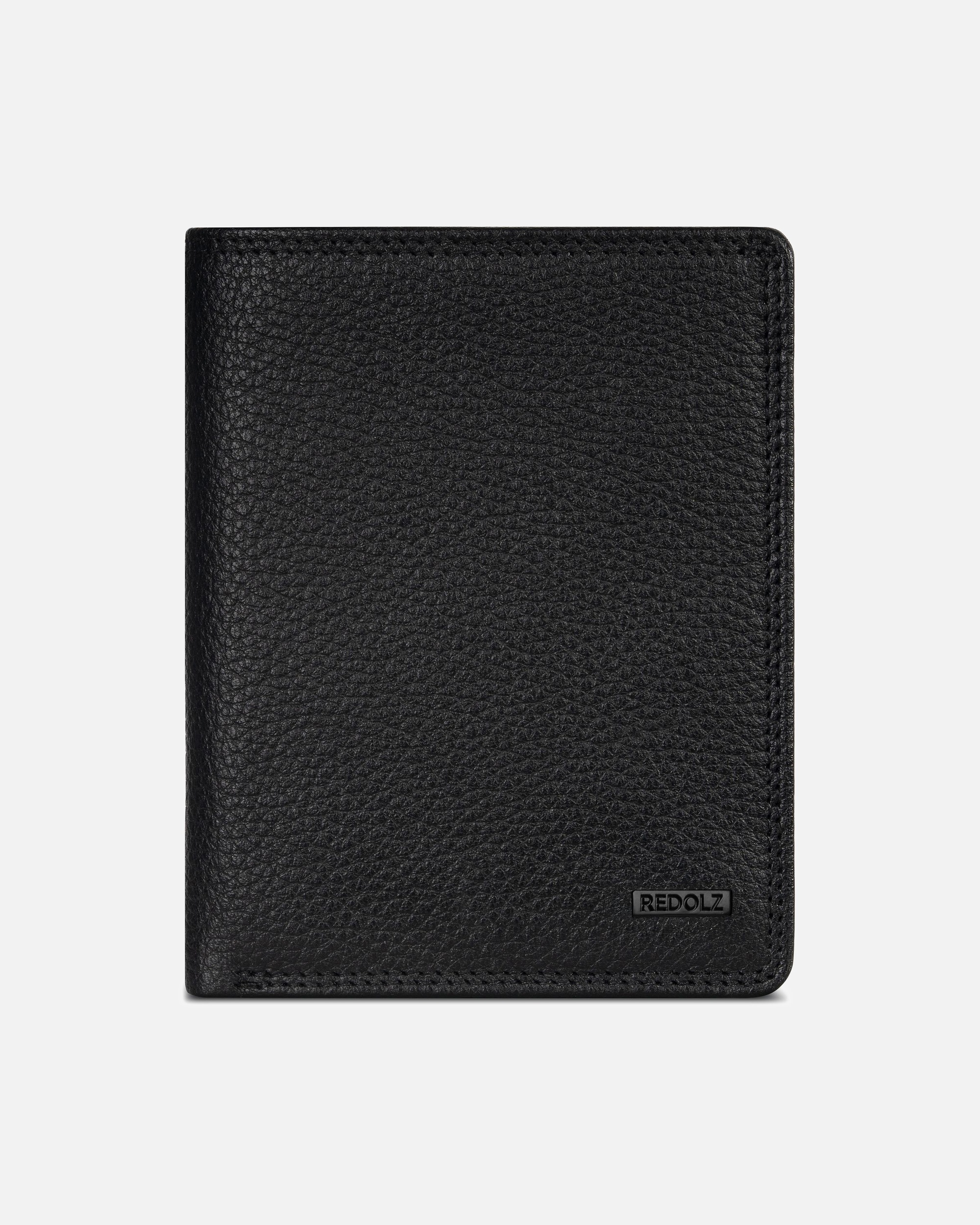 Portemonnaie für Männlich Redolz Leather Essentials Herrengeldbörse all black