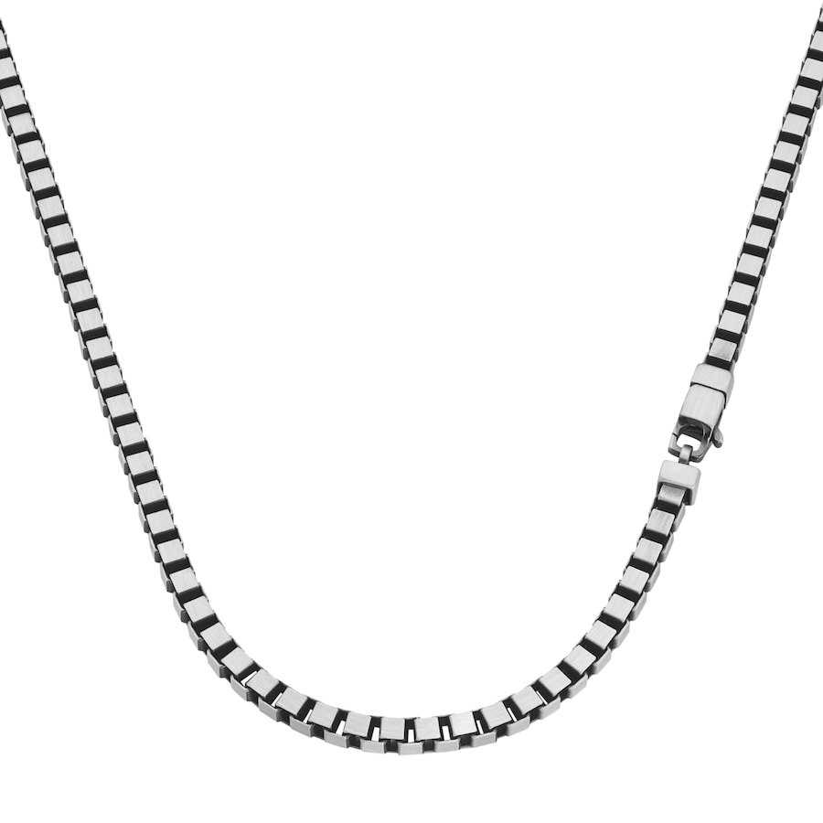 Giorgio Martello Milano Kette Venezinanerkette, massiv, geschwärzt, Silber 925 55 cm