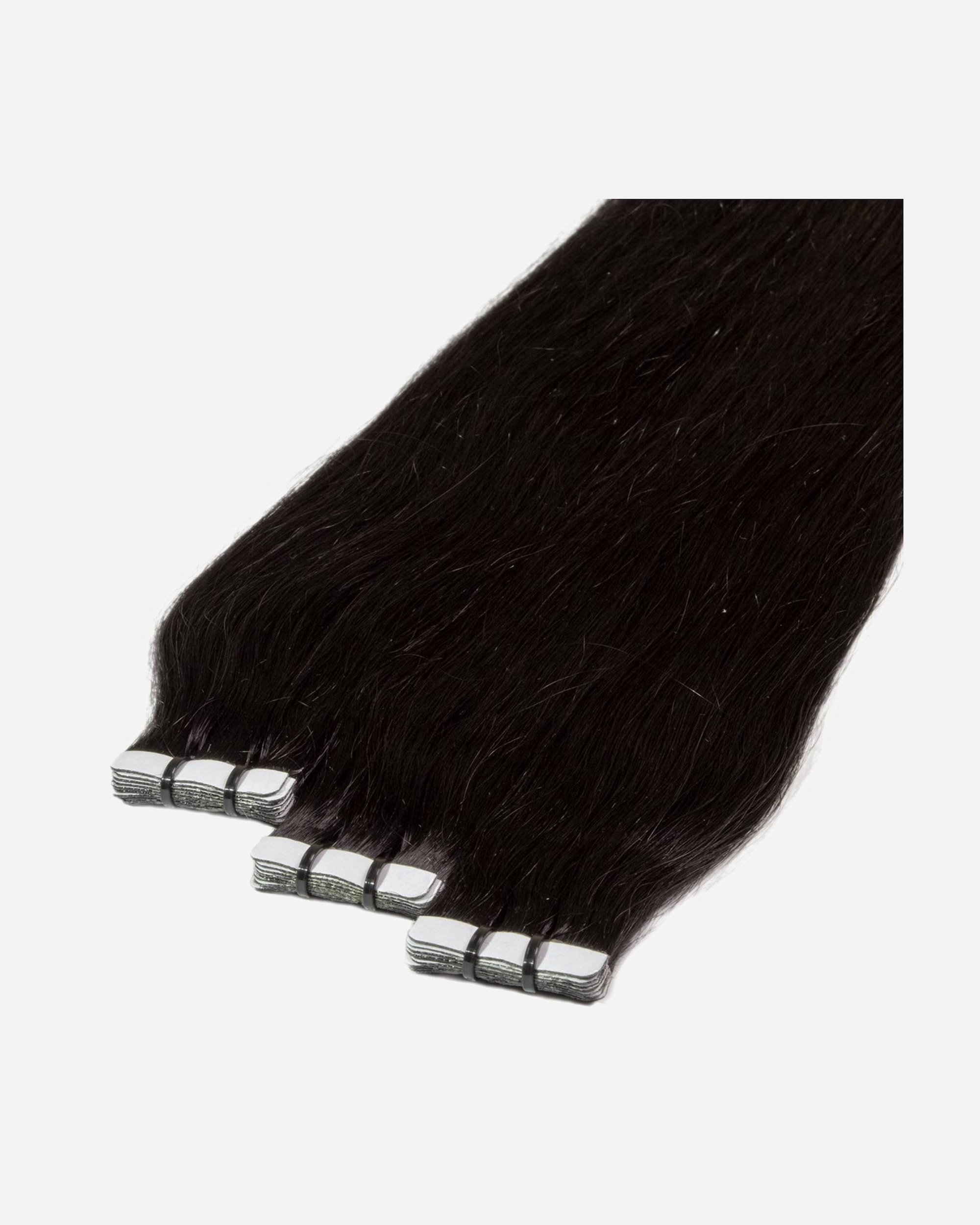 Extensions für Weiblich hair2heart Tape Extensions Premium Echthaar #2/0 schwarz 50cm