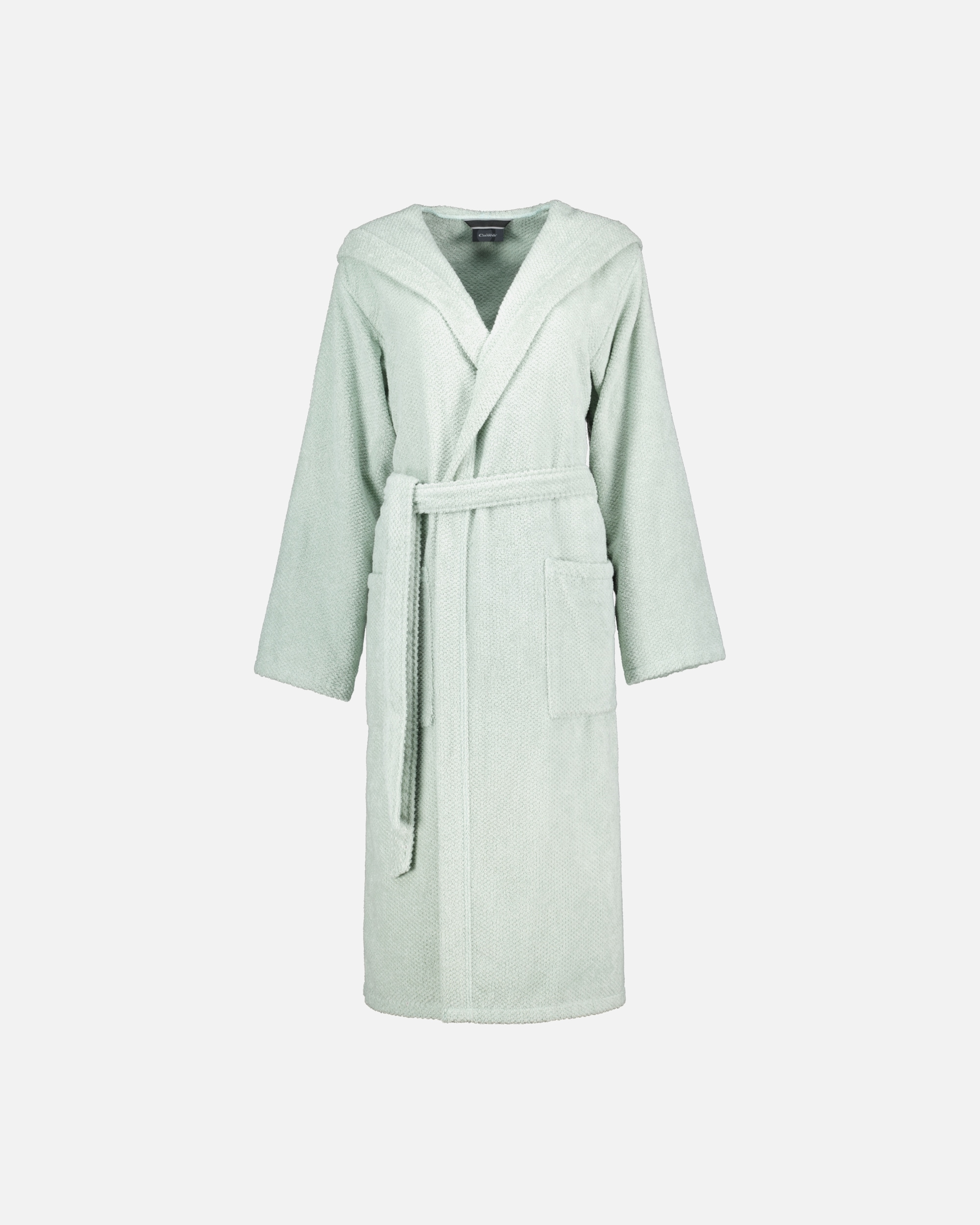 Bademantel für Unisex Cawö Cawö Bademäntel Damen Kapuze Pure 5223 eukalyptus - 450 M
