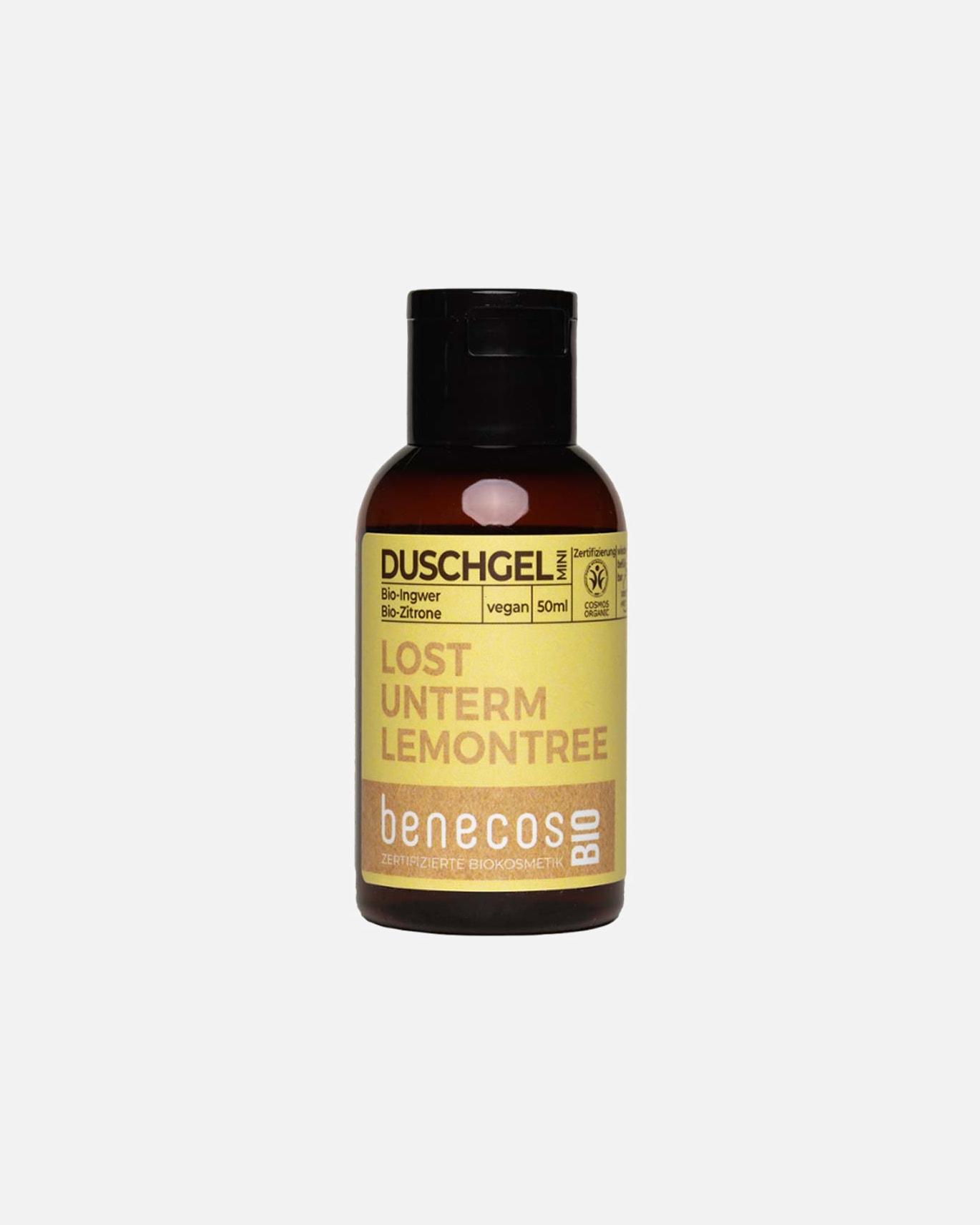 Duschgel für Unisex benecos Ingwer Zitrone - Duschgel Mini 50 ml