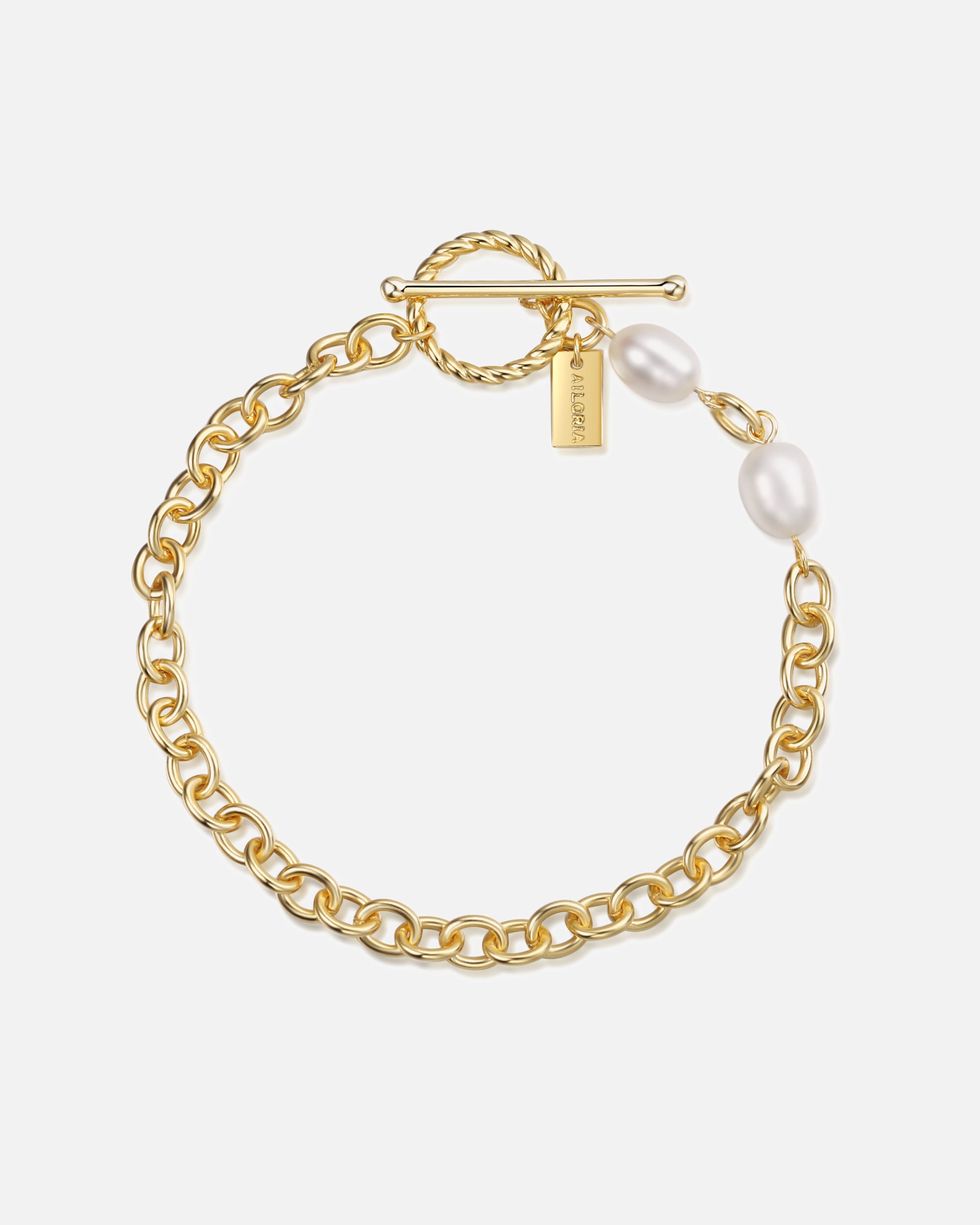 Armband für Weiblich Ailoria SHOUHEI Armband gold/weiße Perle onesize