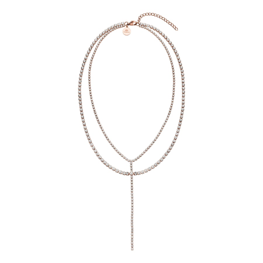 Purelei Festive Doppelkette 100% Edelstahl Rosegold Damen
