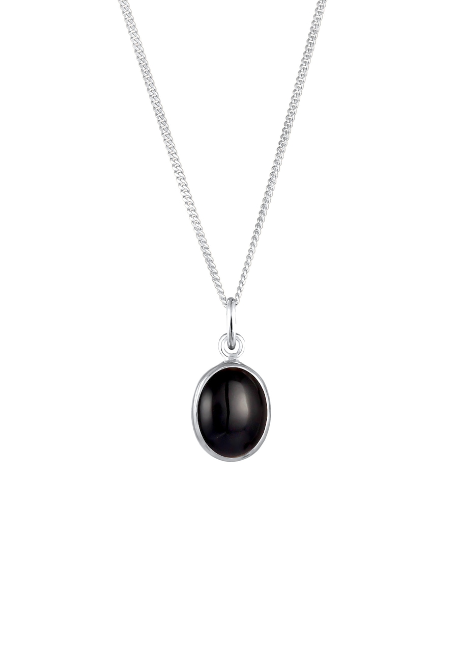 Elli Edelstein Onyx schwarz 925 Sterling Silber Schwarz Damen