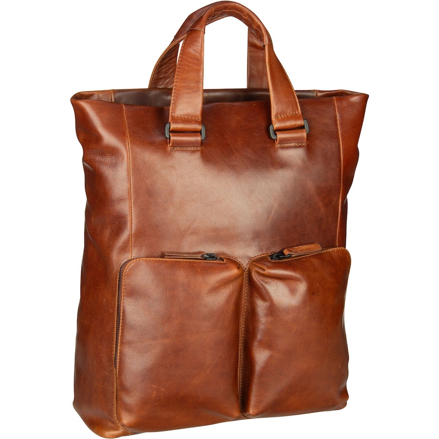 Leonhard Heyden Rucksack / Backpack Porto Braun Hellbraun Herren