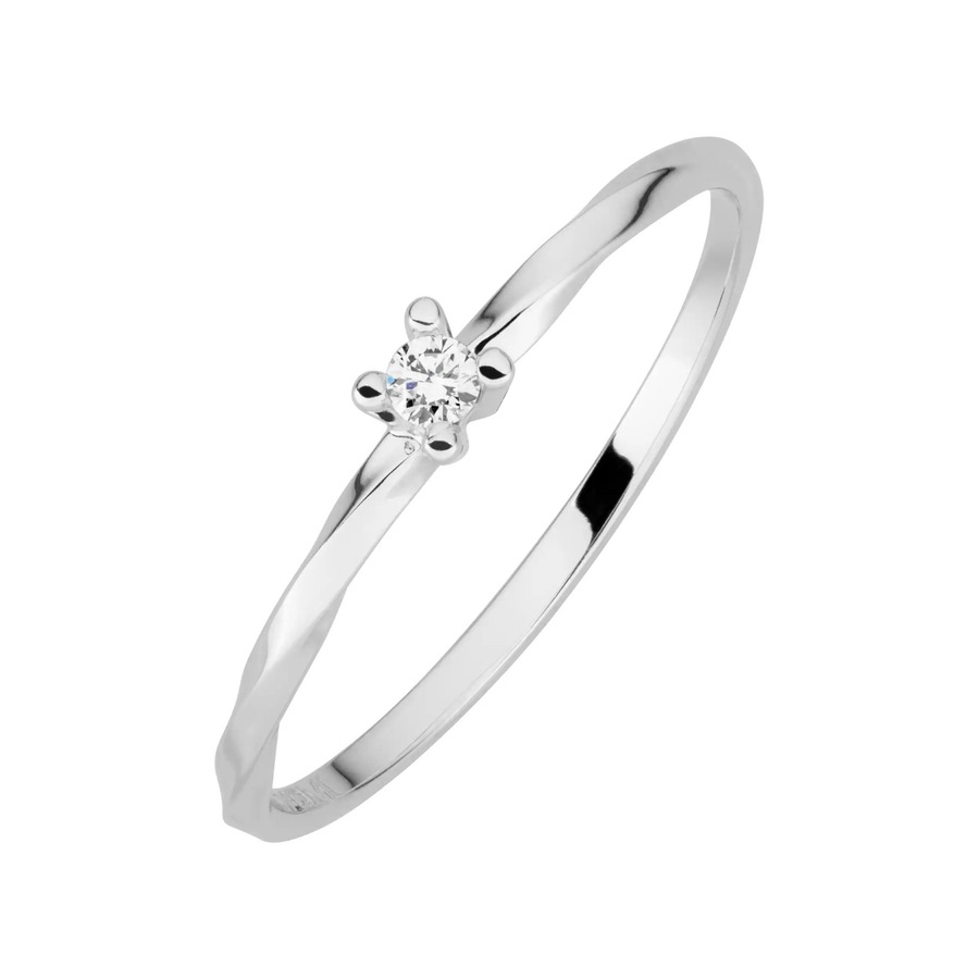 Lyomi Ring 585/- Gold Diamant Lab Grown weiß 0,04ct. 050 (15,9) Damen