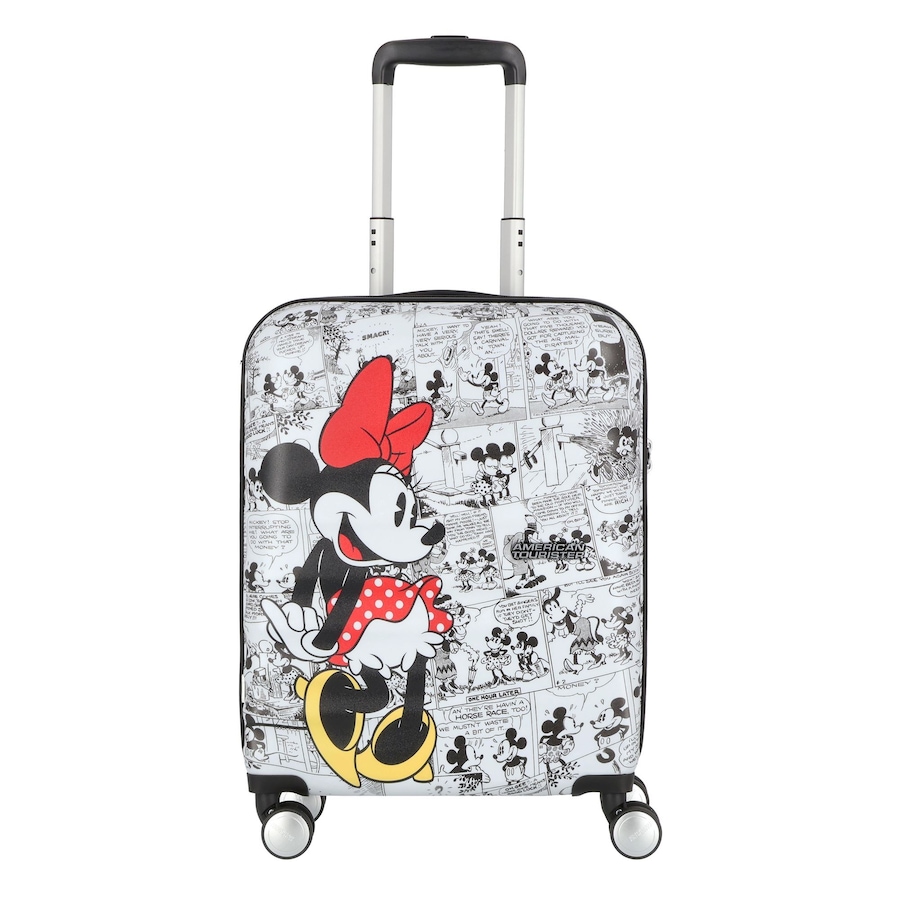 American Tourister Wavebreaker Disney 4 Rollen Kabinentrolley 55 cm minnie comics white Weiss Herren