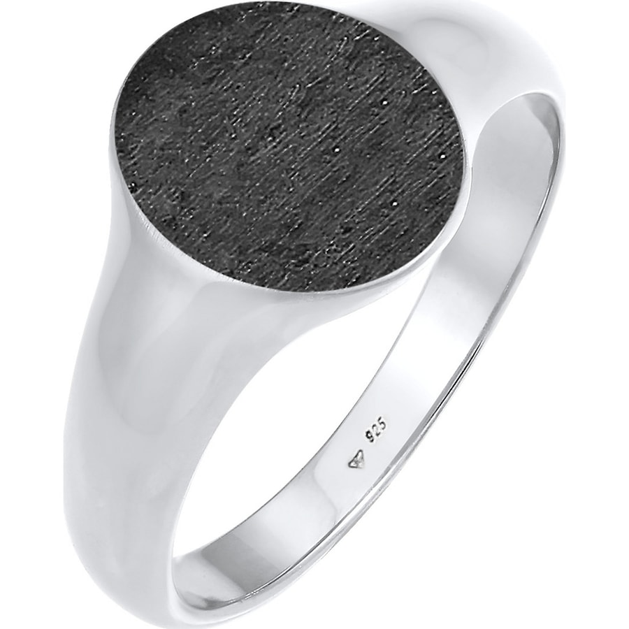 KUZZOI Basic Cool Siegelring Herren Matt 925 Silber 54