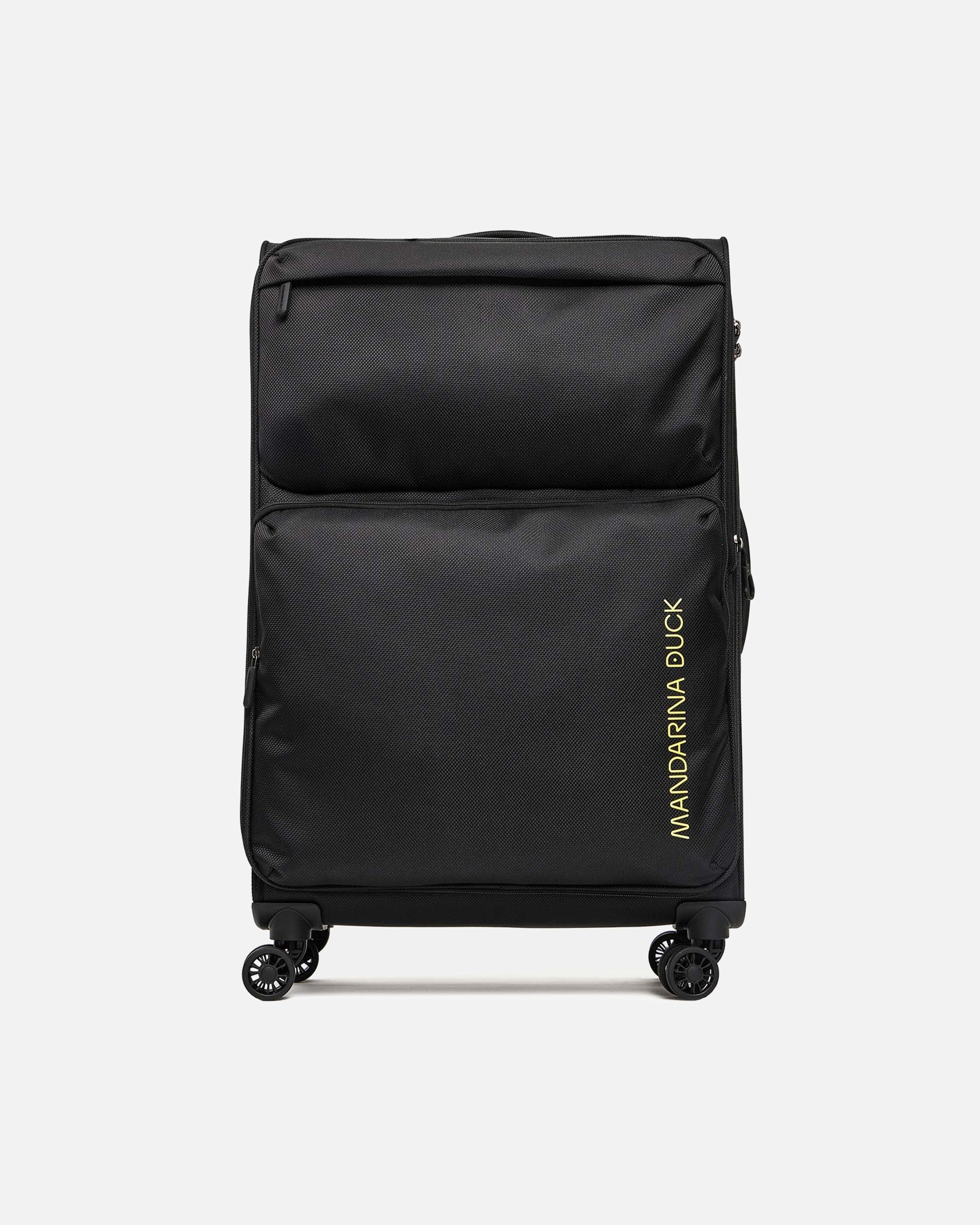 Koffer für Weiblich Mandarina Duck Zephyr 4 Rollen Trolley L 78 cm mit Dehnfalte black