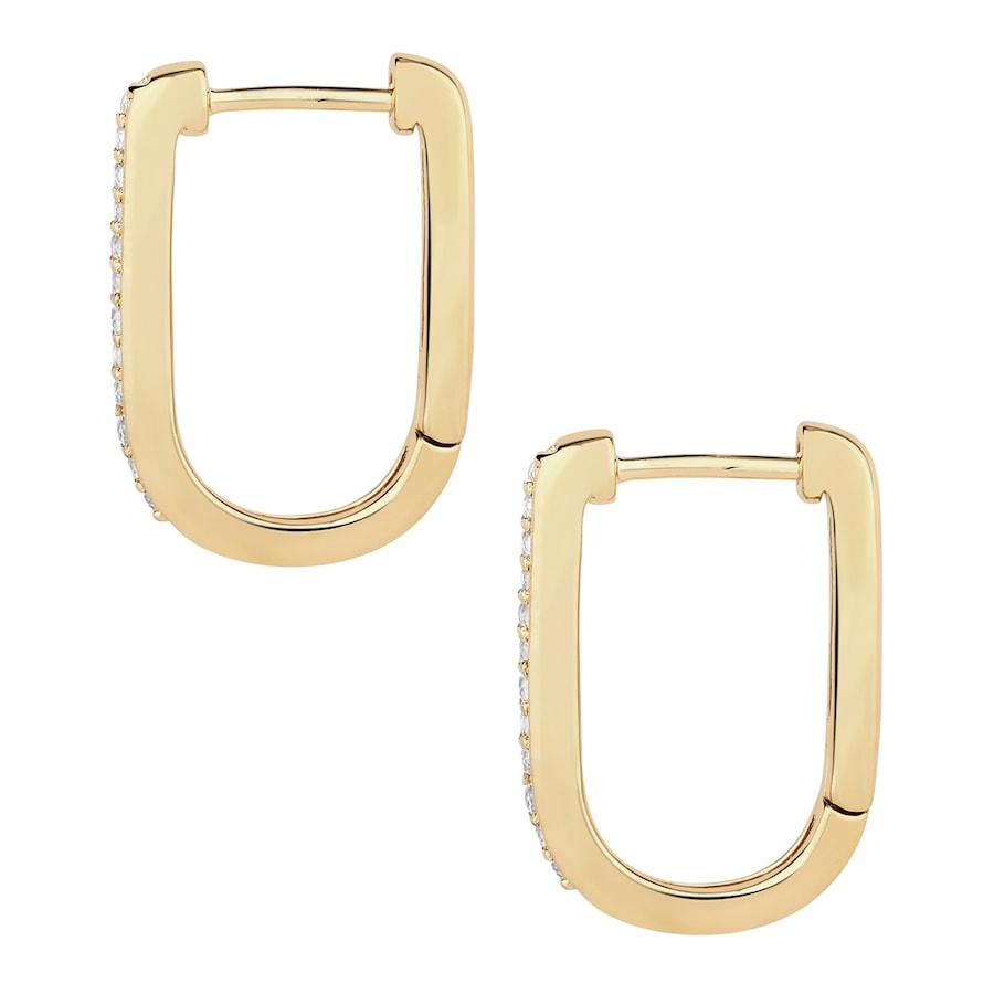 Glanzstücke München Creolen aus Sterling Silber in gelbgold mit Topas 16,0 mm Damen