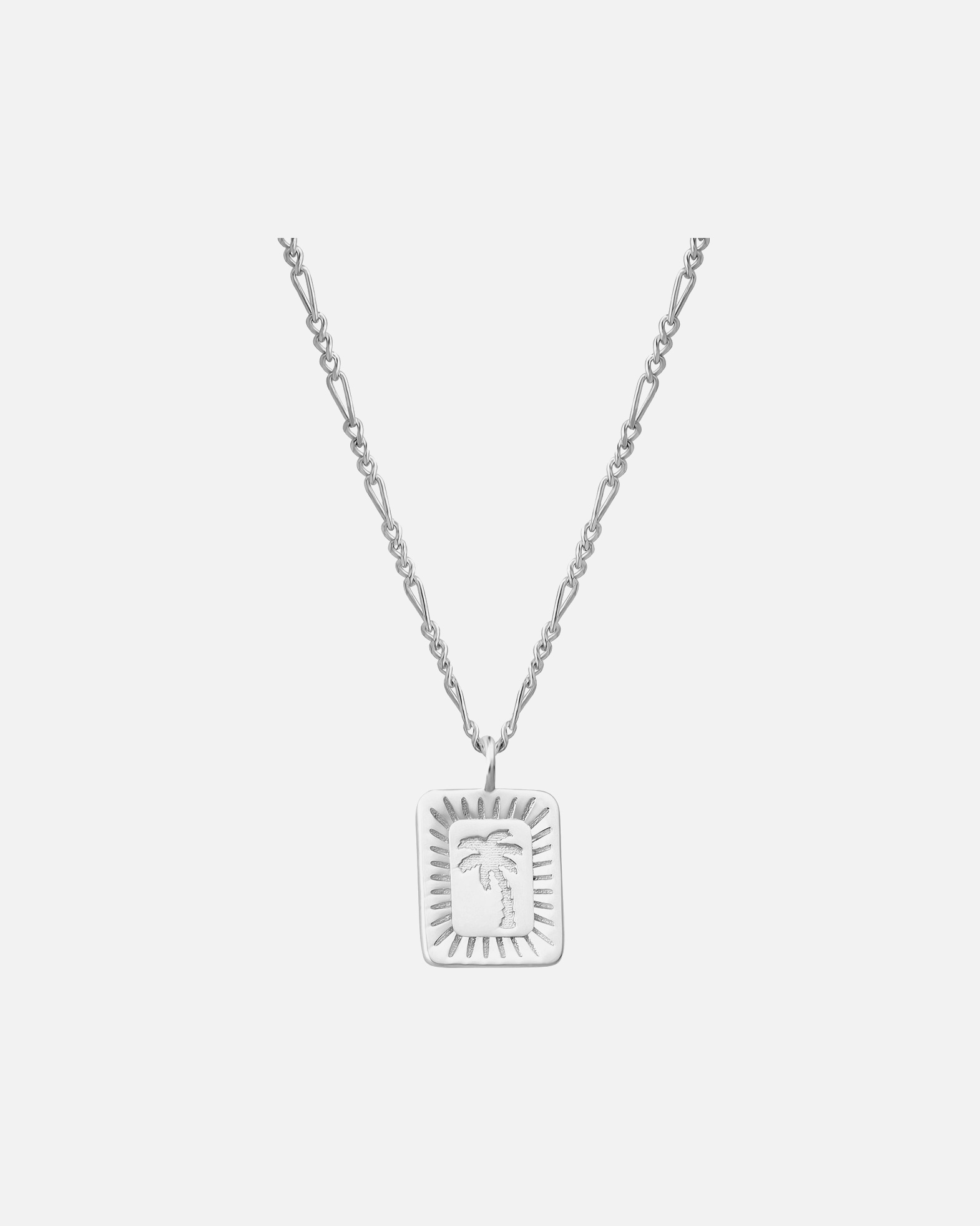 Halskette für Weiblich Glanzstücke München Halskette Palme aus Sterling Silber in silber 40,0 cm Basiskette + 5,0 cm Verlängerung
