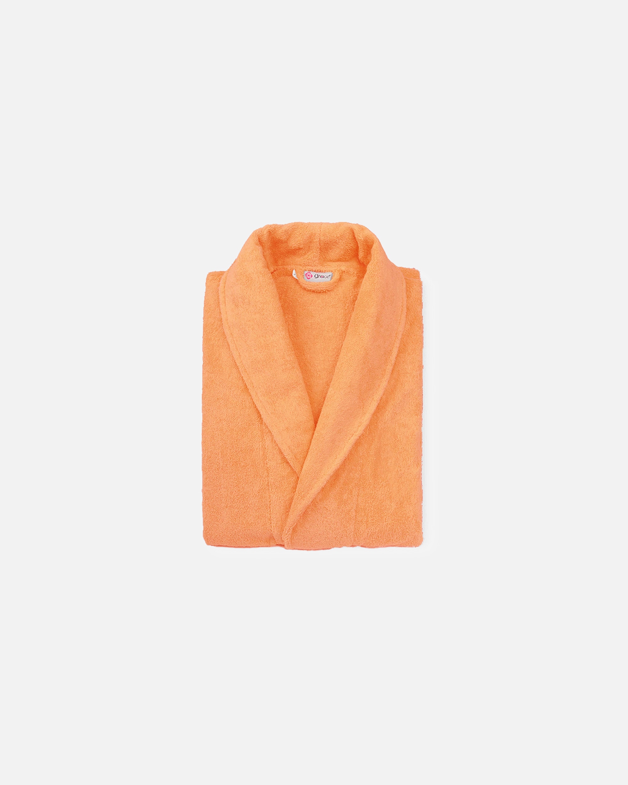 Bademantel für Unisex grace grand spa Bademantel in flauschigem Look orange