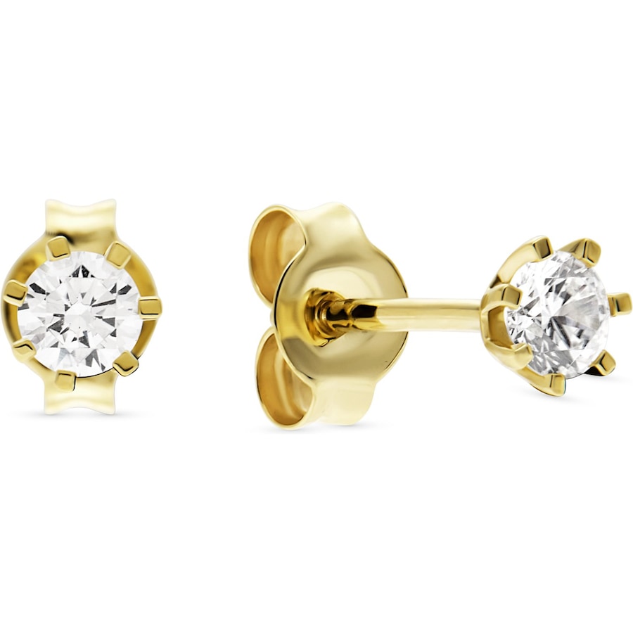 FAVS Ohrstecker 375er Gelbgold One Size Damen