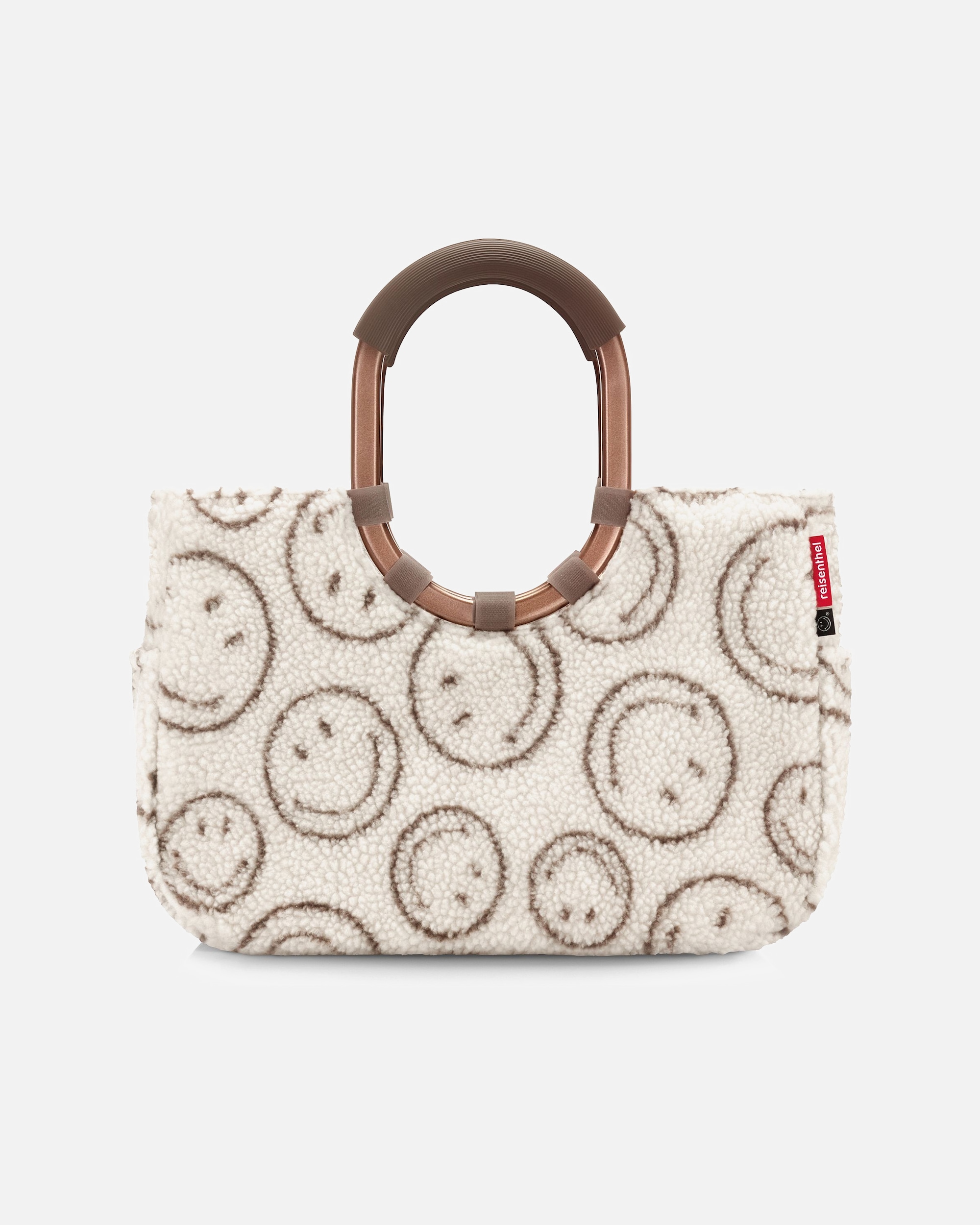 Shopper für Weiblich Reisenthel Einkaufstasche Loopshopper M smiley® teddy chocolate