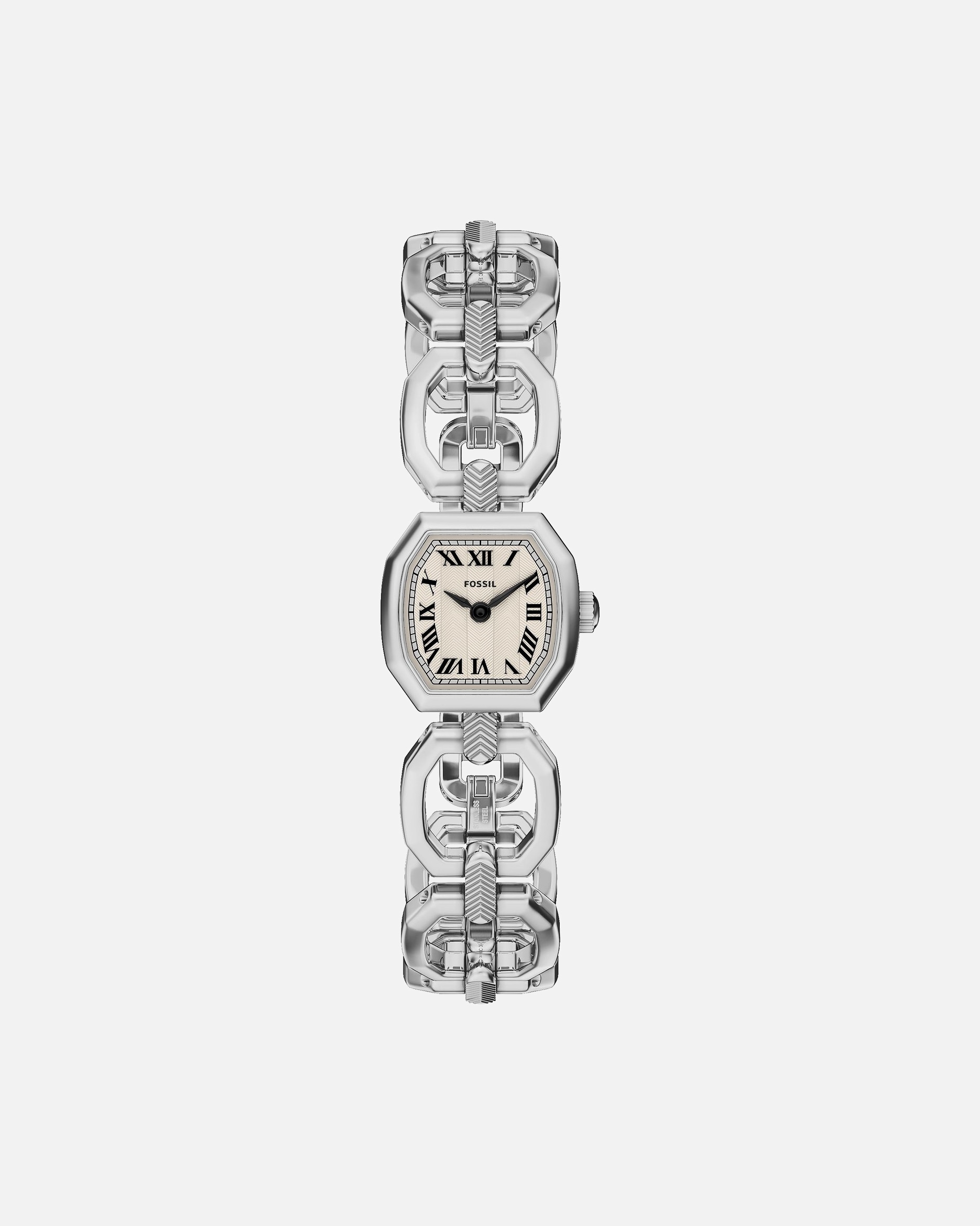 Uhr für Weiblich Fossil Damenuhr Edelstahl silber