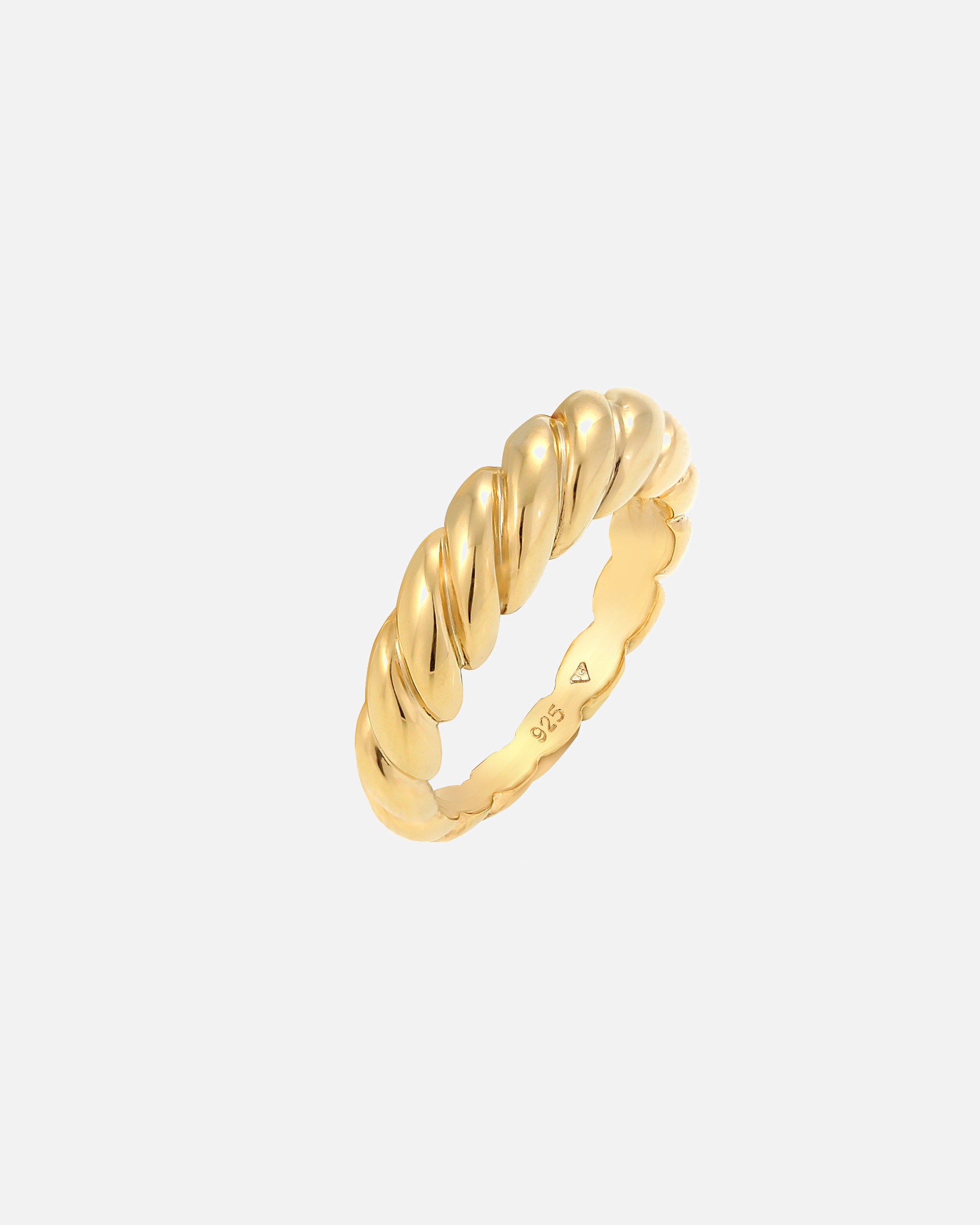 Ring für Weiblich Elli Twisted Gedreht Bandring 925 Silber 52