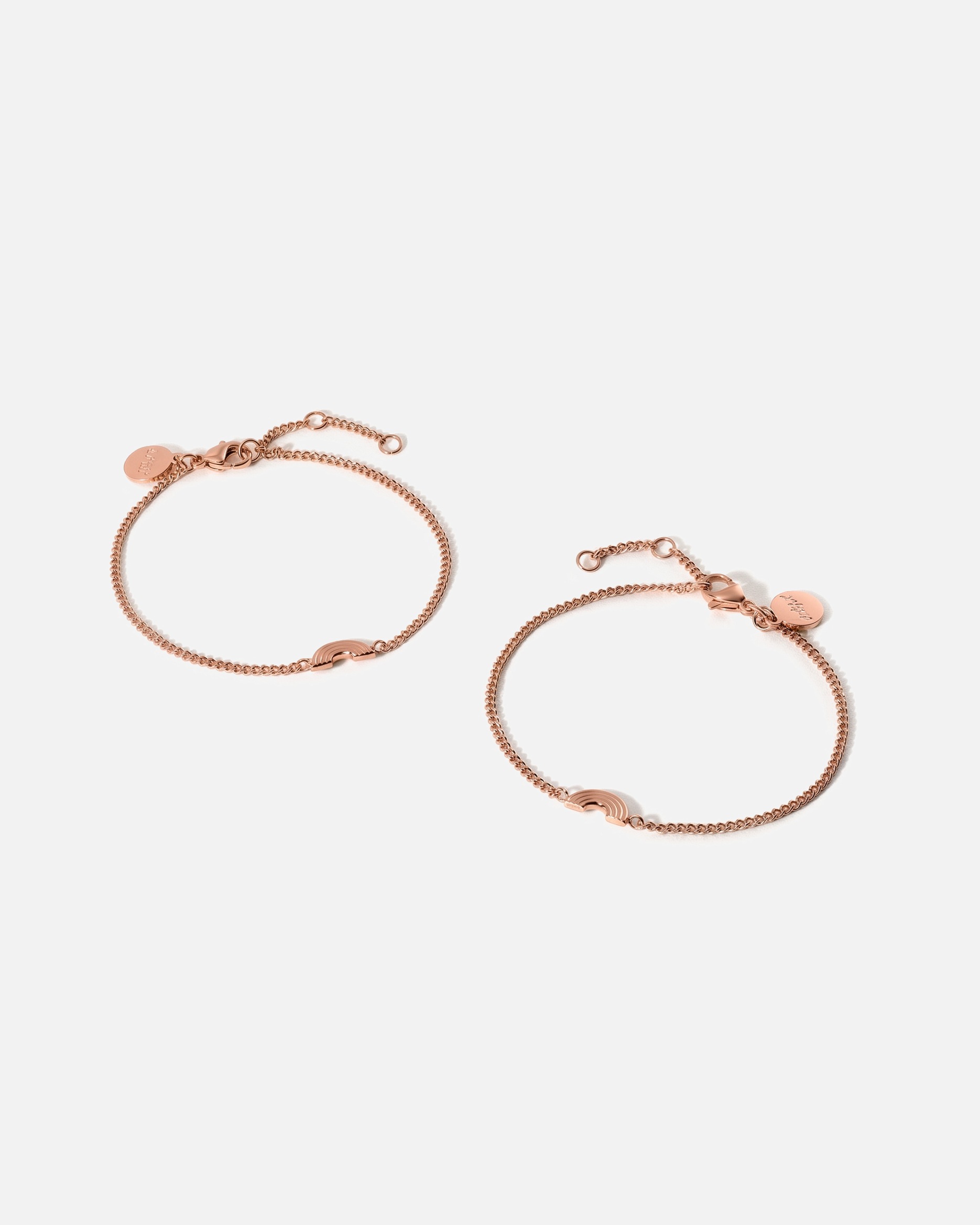 Schmuckset für Unisex Purelei Rainbow Love Armband-Set 100% Edelstahl Rosegold