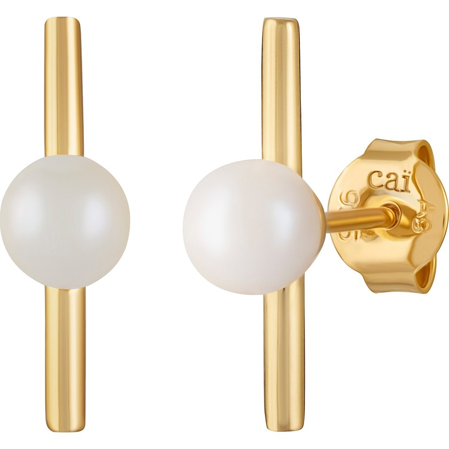 caï Ohrstecker 925er Silber One Size Weiss Damen