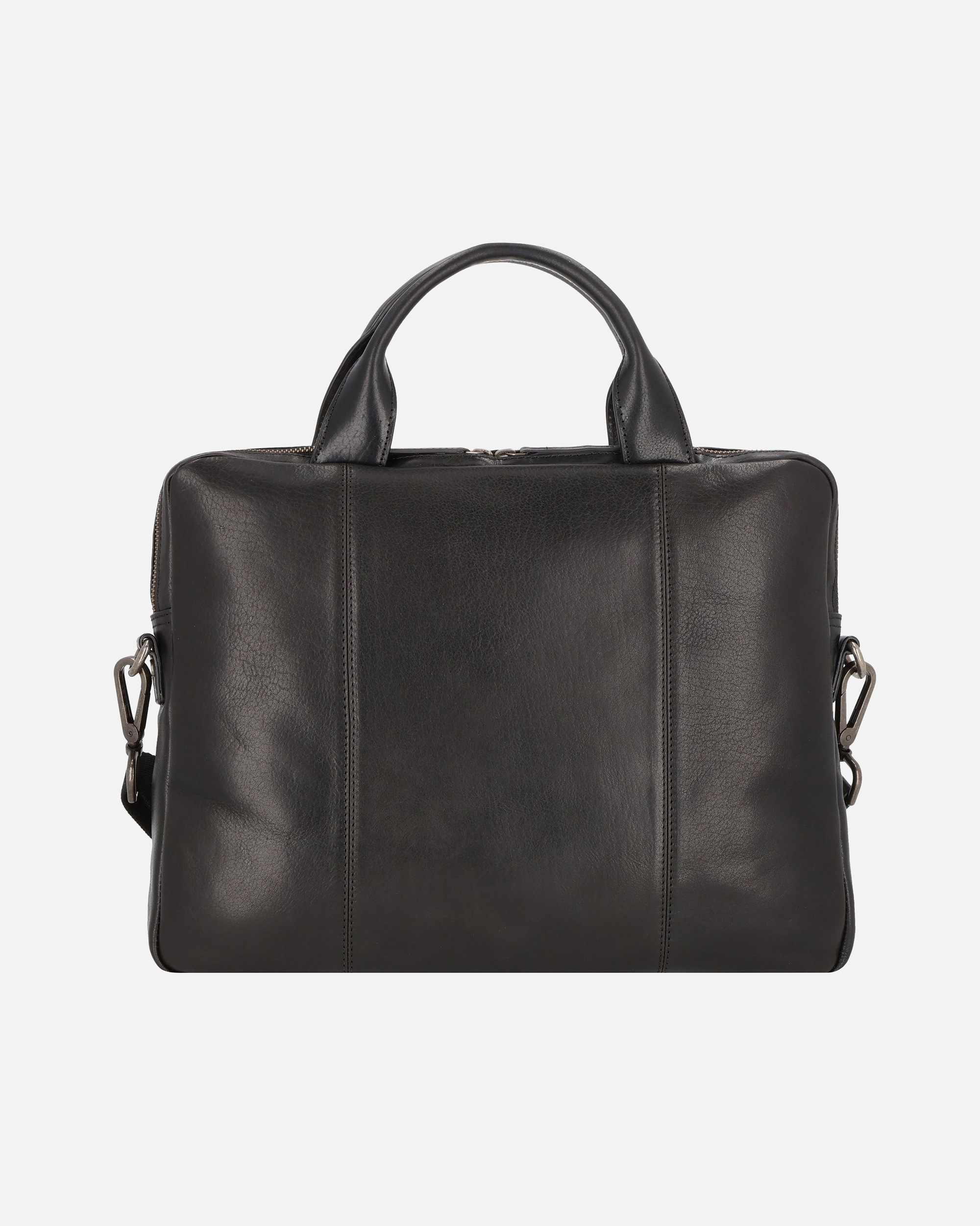 Laptoptasche für Männlich Leonhard Heyden Roma Aktentasche Leder 38 cm Laptopfach schwarz
