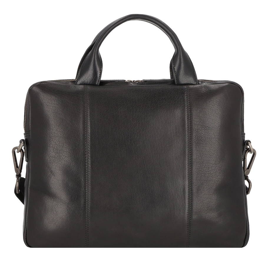 Leonhard Heyden Roma Aktentasche Leder 38 cm Laptopfach schwarz Schwarz Herren