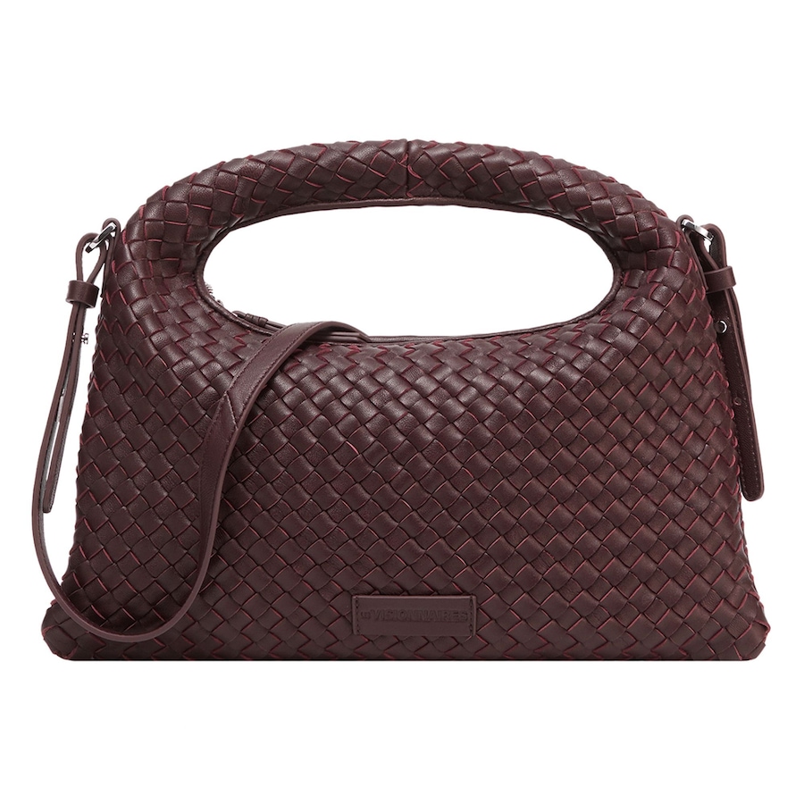 LES VISIONNAIRES Sadie Weave Schultertasche aubergine Blau Damen