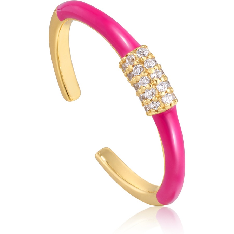 Ania Haie Damenring 925er Silber pink Damen