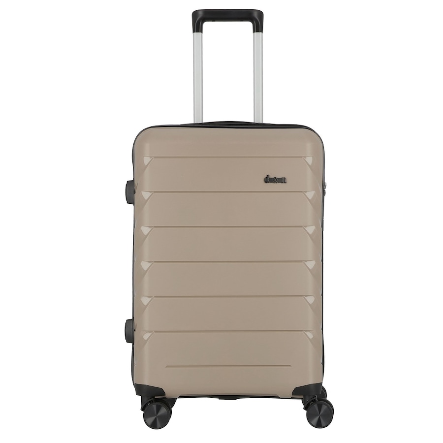 d & n Travel Line 4100 4 Rollen Trolley M 64 cm taupe Grün Herren