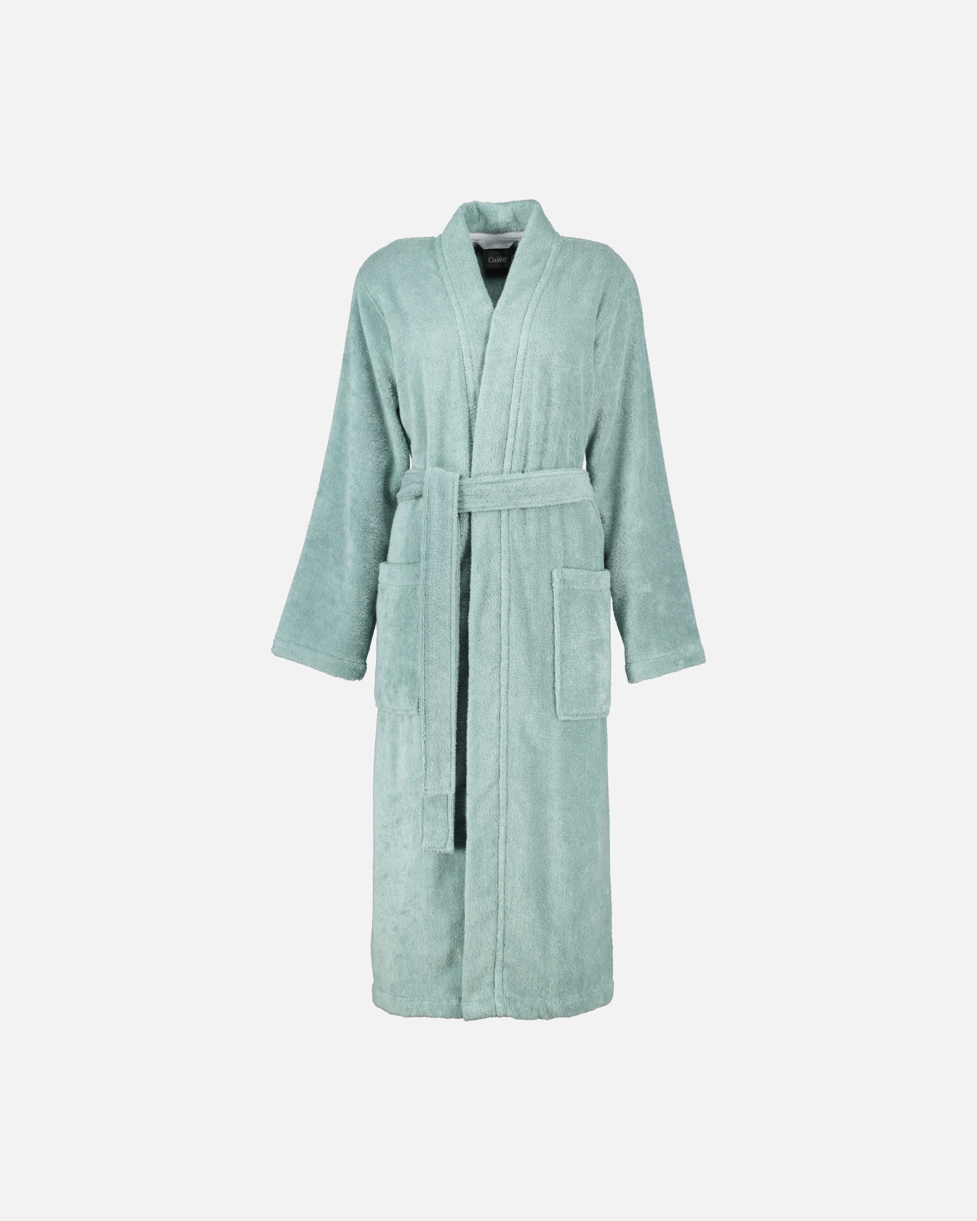 Bademantel für Unisex Cawö Cawö Bademäntel Damen Kimono Luxury Basics Kimono 826 fjord - 47 L