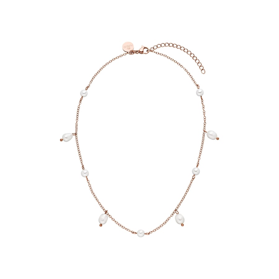 Purelei Pearl Drop Choker 100% Edelstahl Rosegold Damen