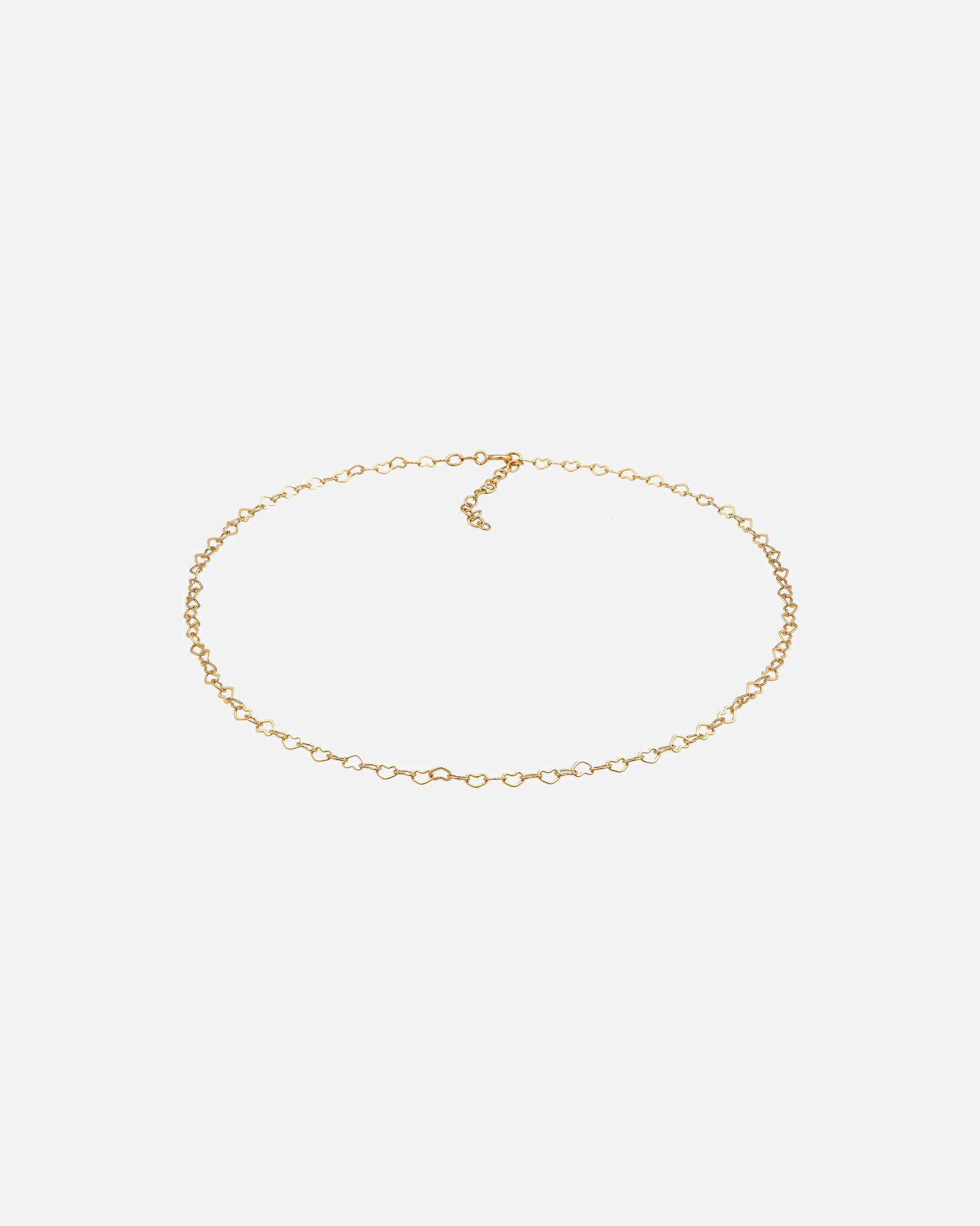 Halskette für Weiblich Elli Choker Herz Liebe Verbunden 925 Silber goldfarben