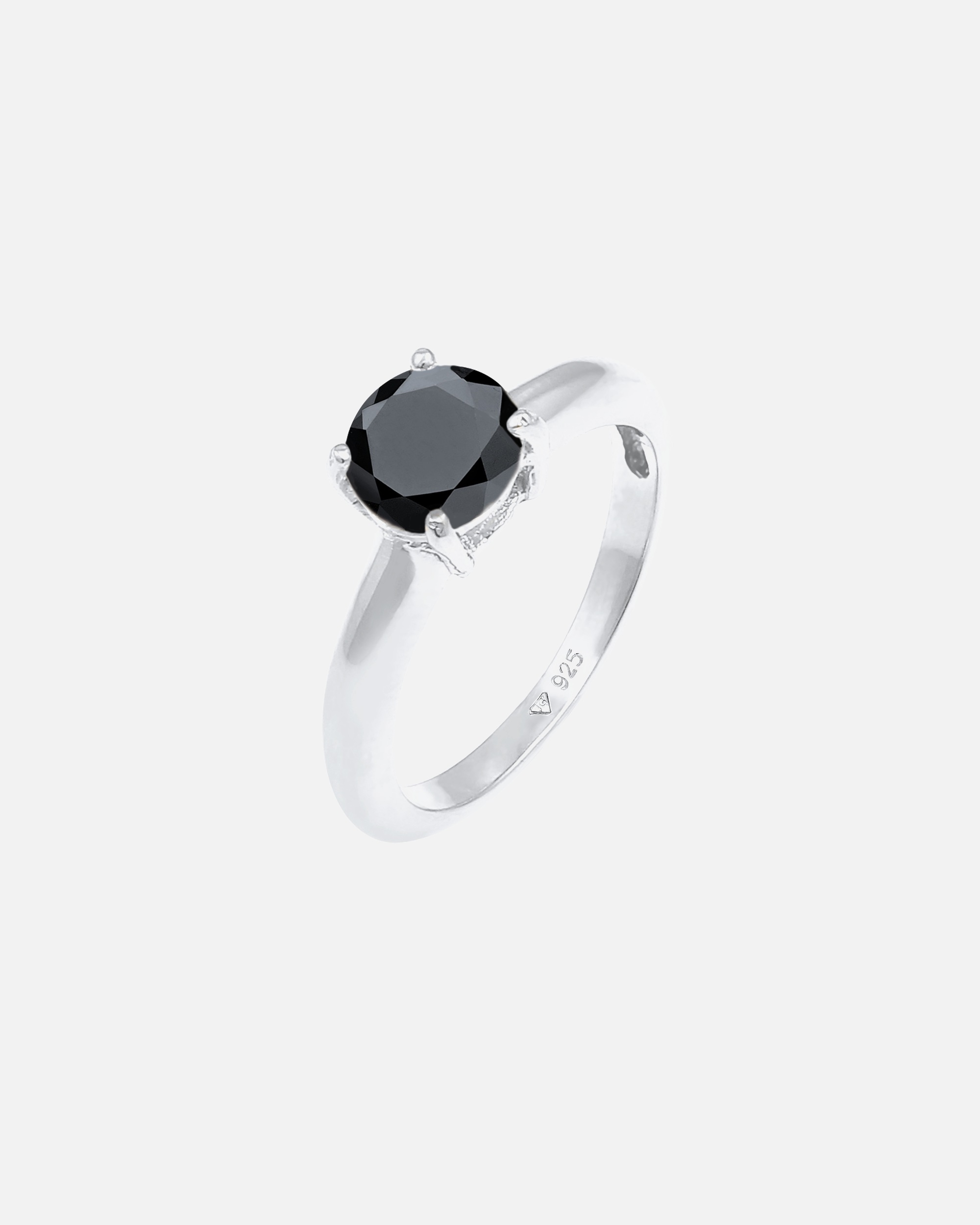 Ring für Weiblich Elli Solitär Klassisch Zirkonia 925 Sterling Silber 56