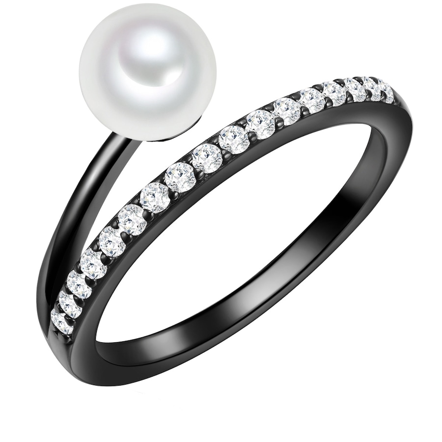 Valero Pearls Damenring 925er Silber, Perle 58 Damen