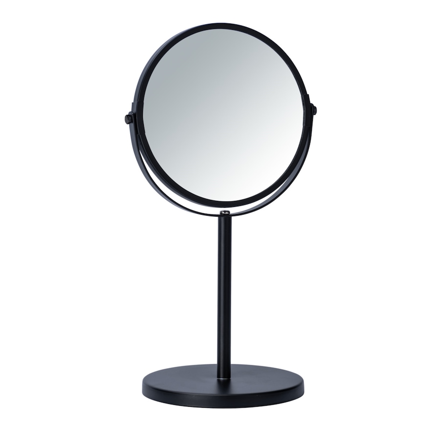WENKO Kosmetik-Standspiegel Mod. Assisi Ø 17 cm Schwarz