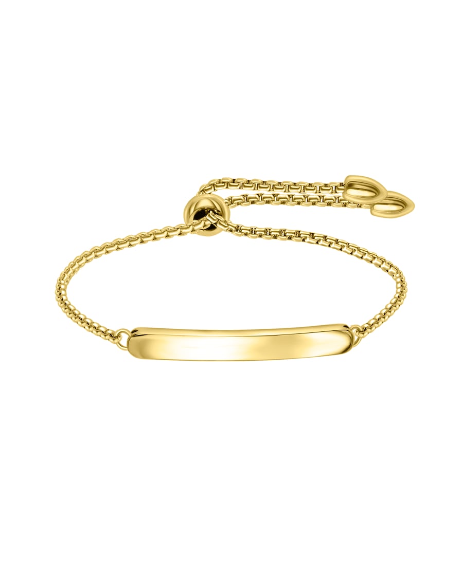 Lucardi Armband Stahl 25.8cm Gold Damen