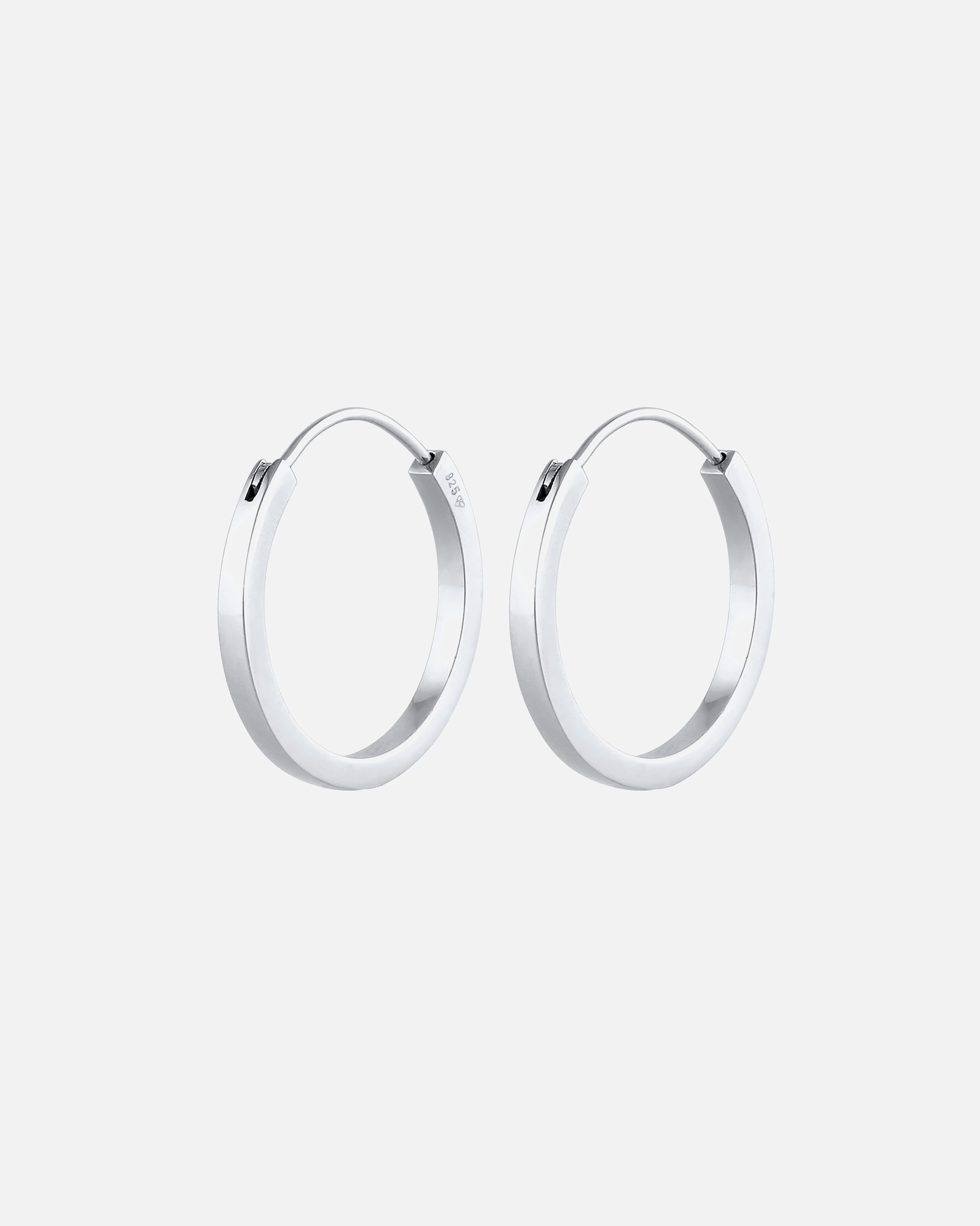 Ohrringe für Weiblich Elli PREMIUM Elli PREMIUM Ohrringe Elli Creolen Basic 925 Silber vergoldet silberfarben